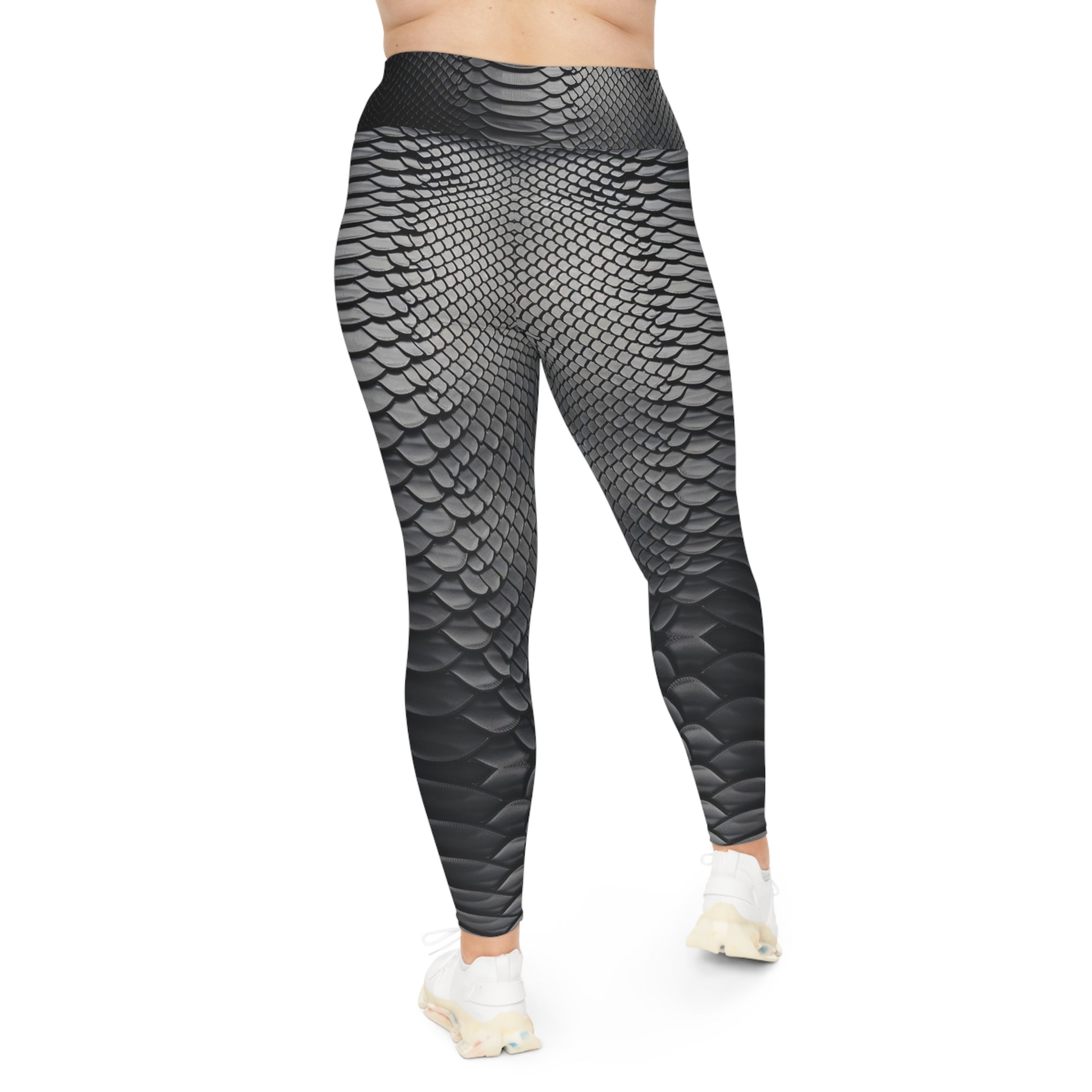 Snake Print Plus Size Leggings - Stylish & Comfortable Activewear for Every Occasion - Angel Body