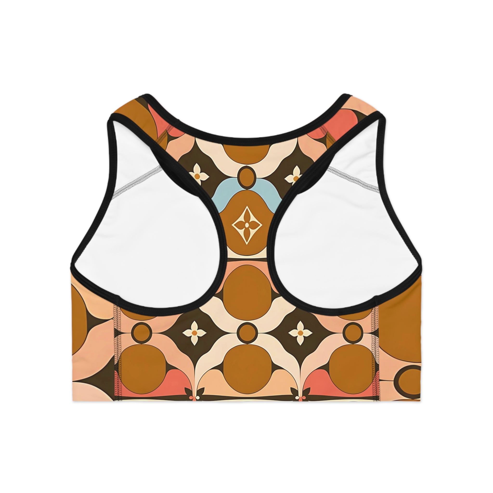 Bohemian Patterned Sports Bra – Stylish Activewear for Yoga & Fitness