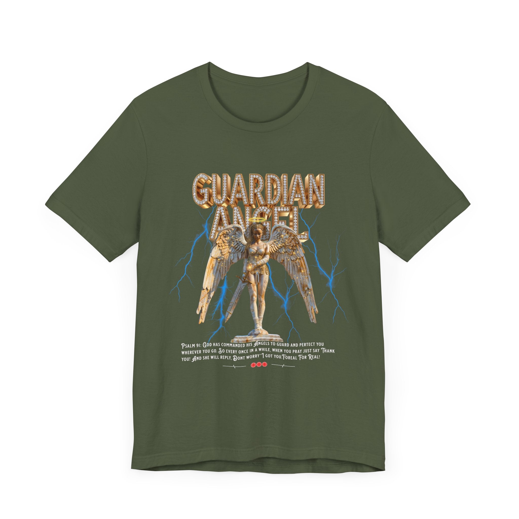 Unisex Jersey Short Sleeve: Guardian Angel Spiritual Warrior - Angel Body