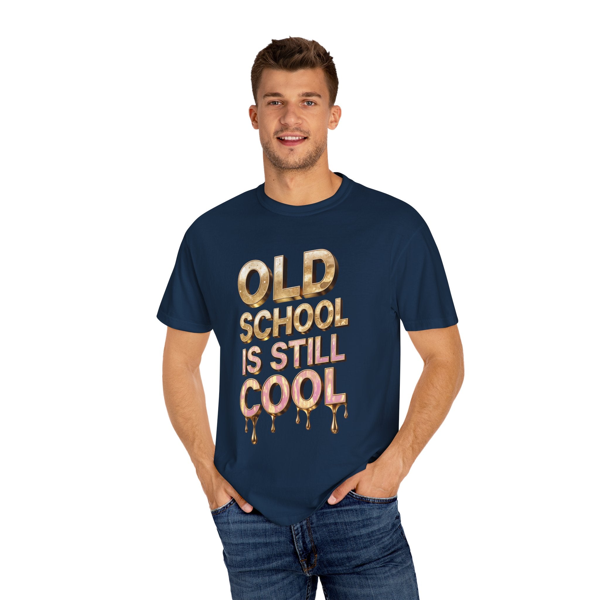 Vintage Feel Unisex T-Shirt - "Old School is Still Cool" - Angel Body