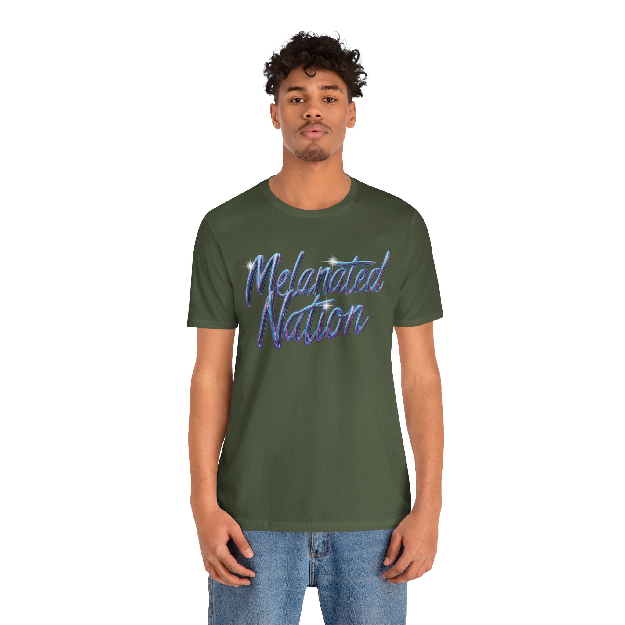 Unisex Jersey Short Sleeve Tee Melanated Nation - Angel Body