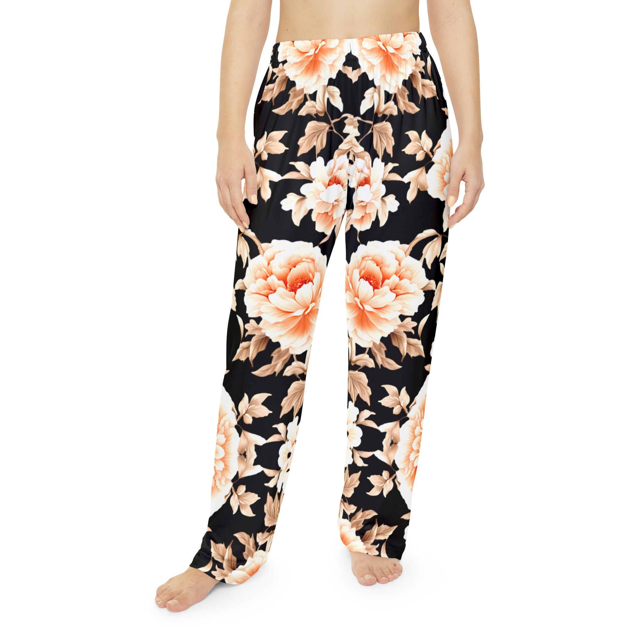 Floral Print Women's Pajama Pants - Comfortable Sleepwear for Relaxing Nights - Angel Body