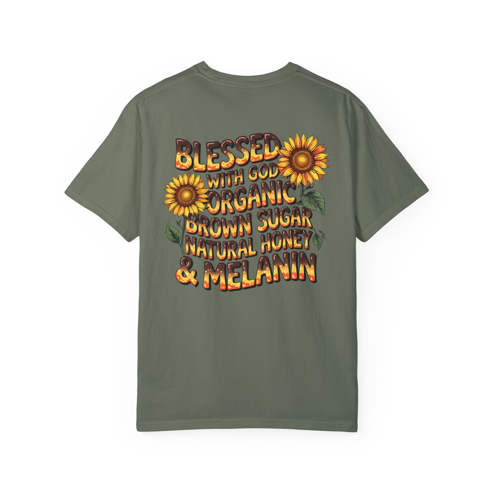 Blessed with God Sunflower T-Shirt - Organic & Melanin Vibe