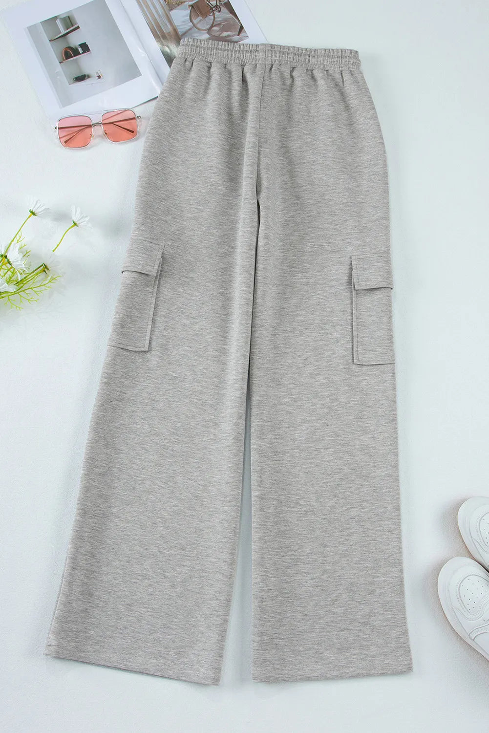 Drawstring Active Pants with Pockets - Angel Body