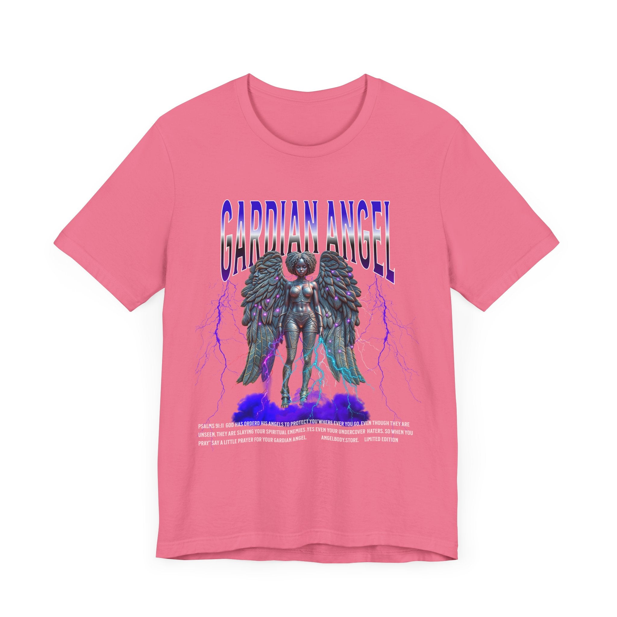 Fun Guardian Angel Graphic Tee - Unisex Short Sleeve T-Shirt for Spirituality Lovers - Angel Body