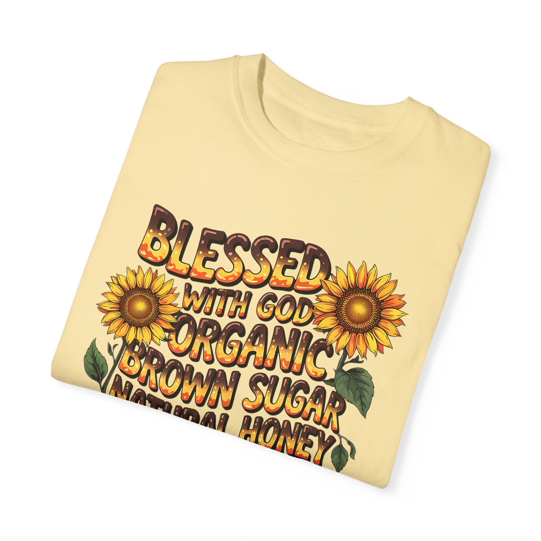 Blessed with God Sunflower T-Shirt - Organic & Melanin Vibe