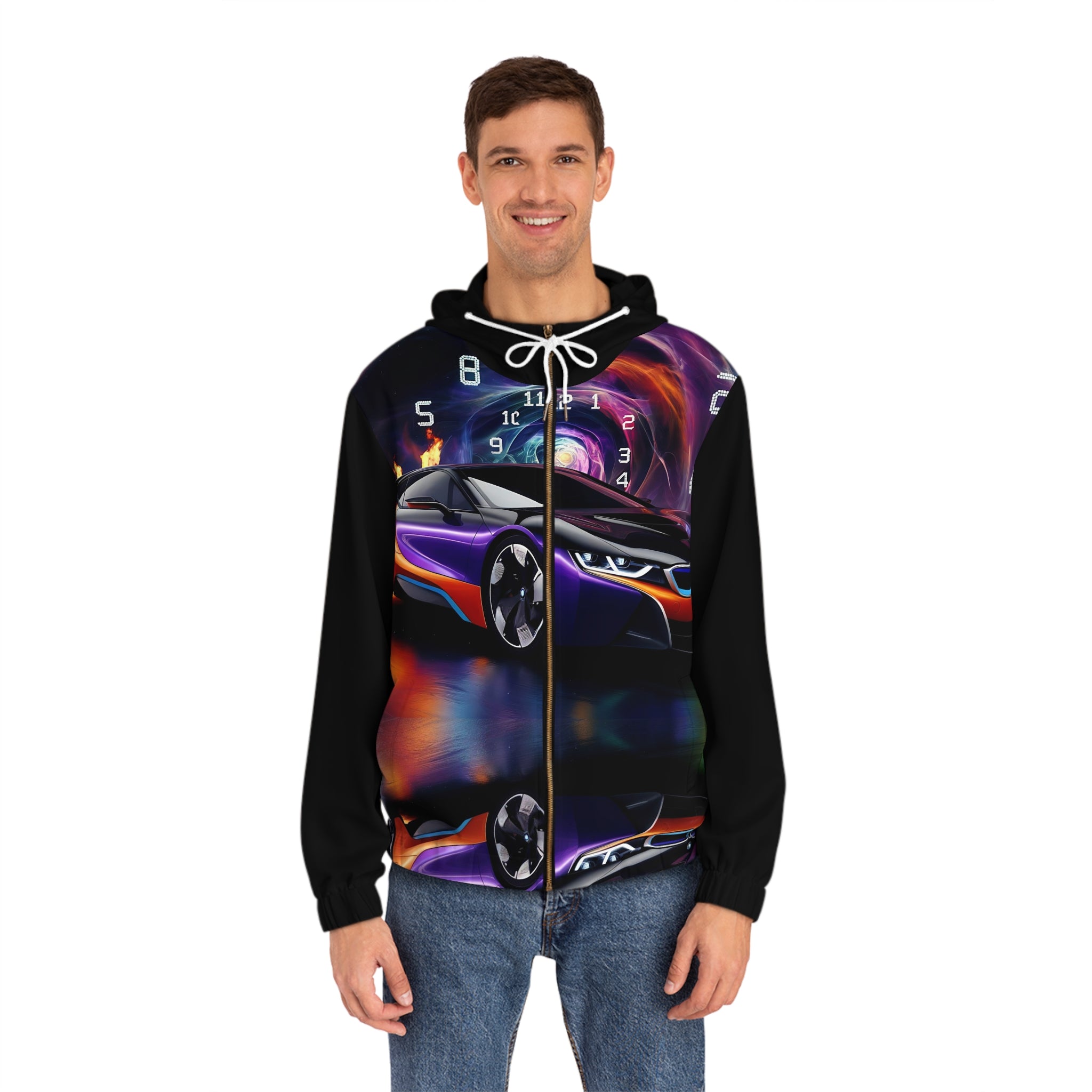 Men's Futuristic Seed Racer Car Hoodie - Angel Body