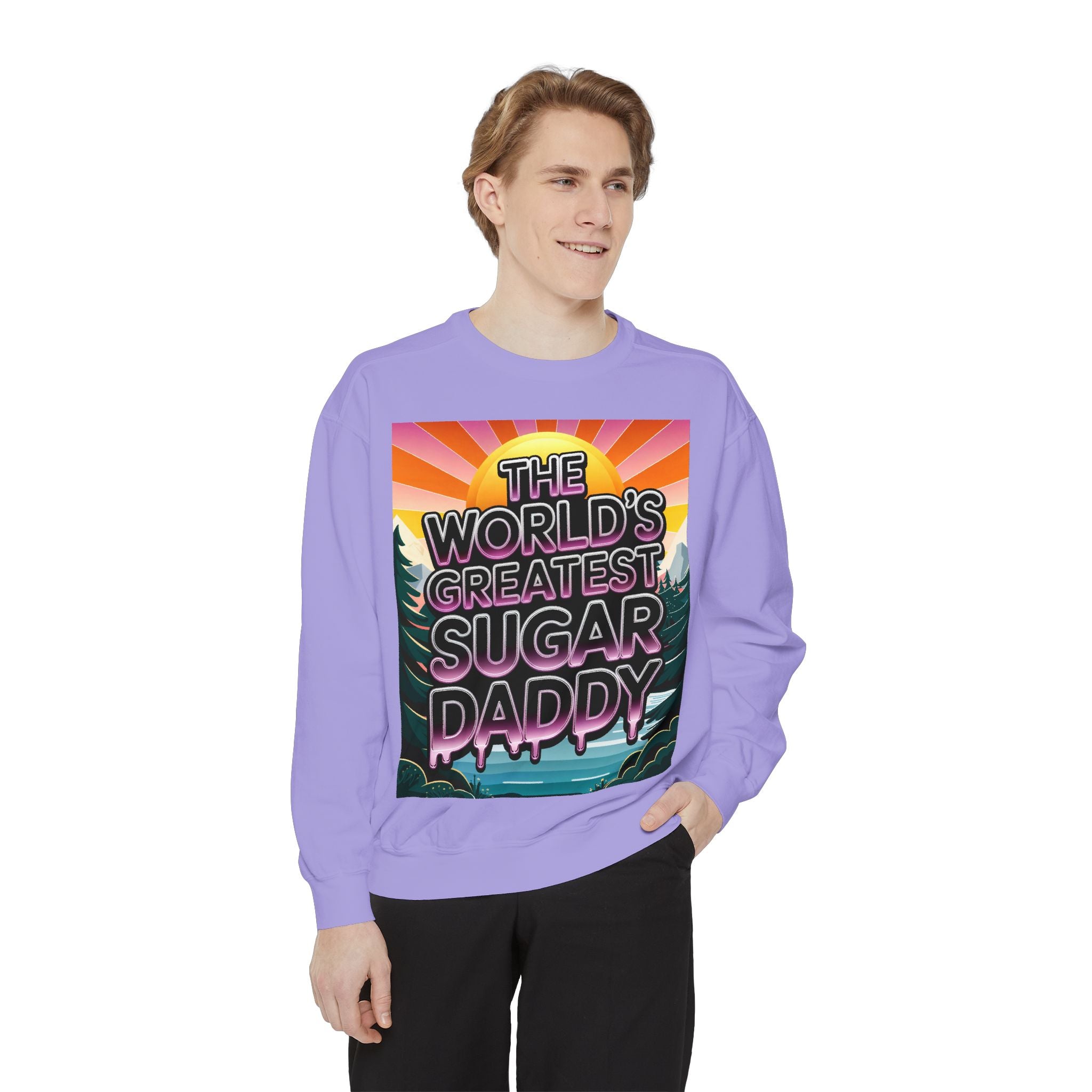 World's Greatest Sugar Daddy Sweatshirt | Cozy, Fun Gift for Dads and Partners - Angel Body