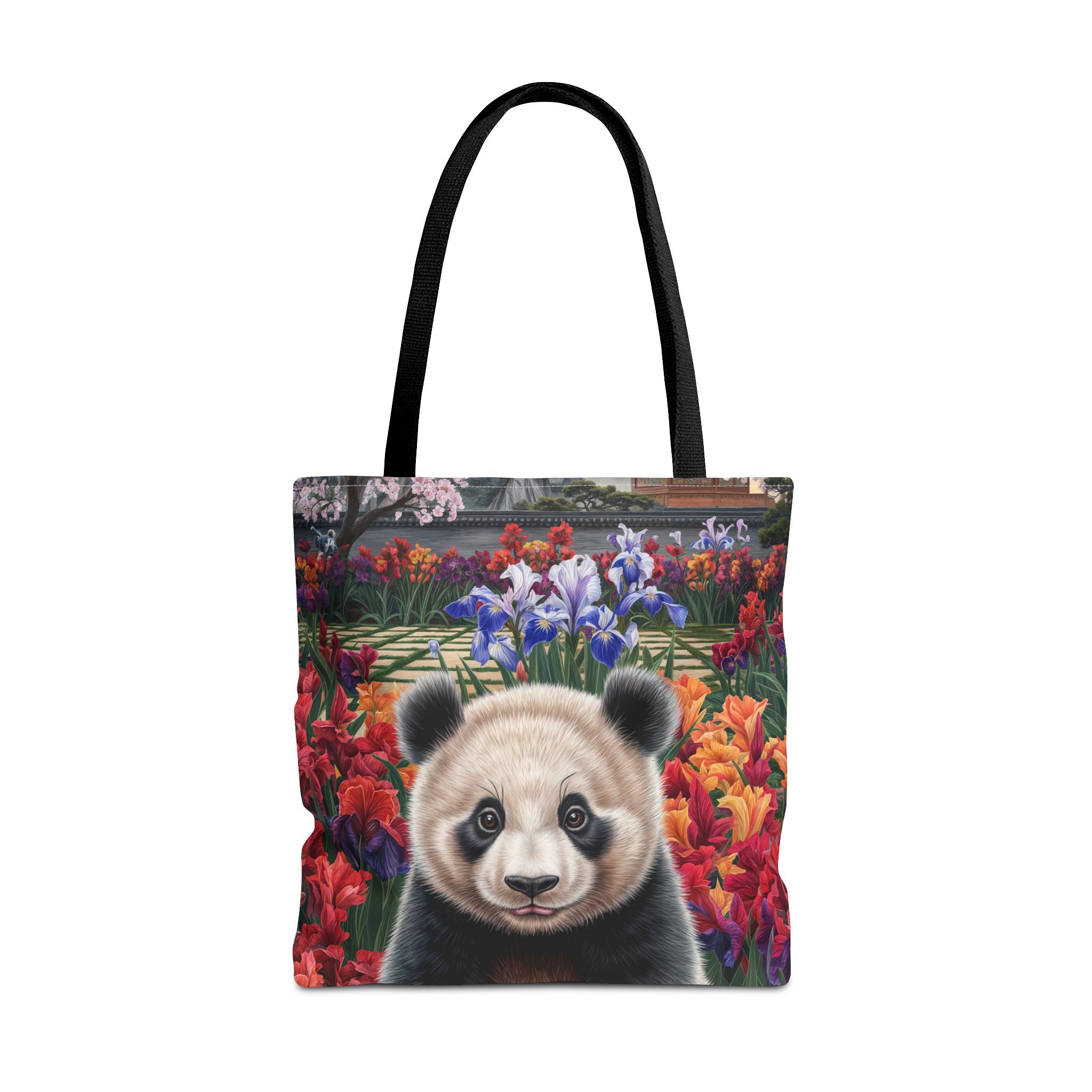 Adorable Panda Tote Bag - Floral Design for Animal Lovers - Angel Body