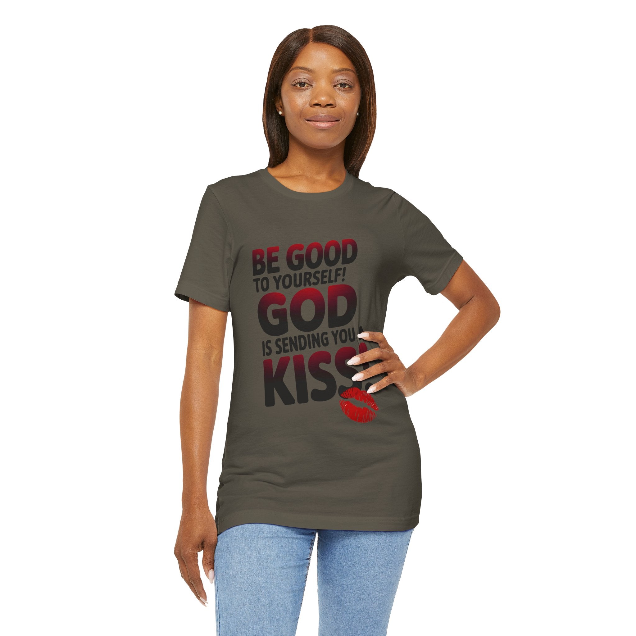Inspirational Short Sleeve Tee - Angel Body