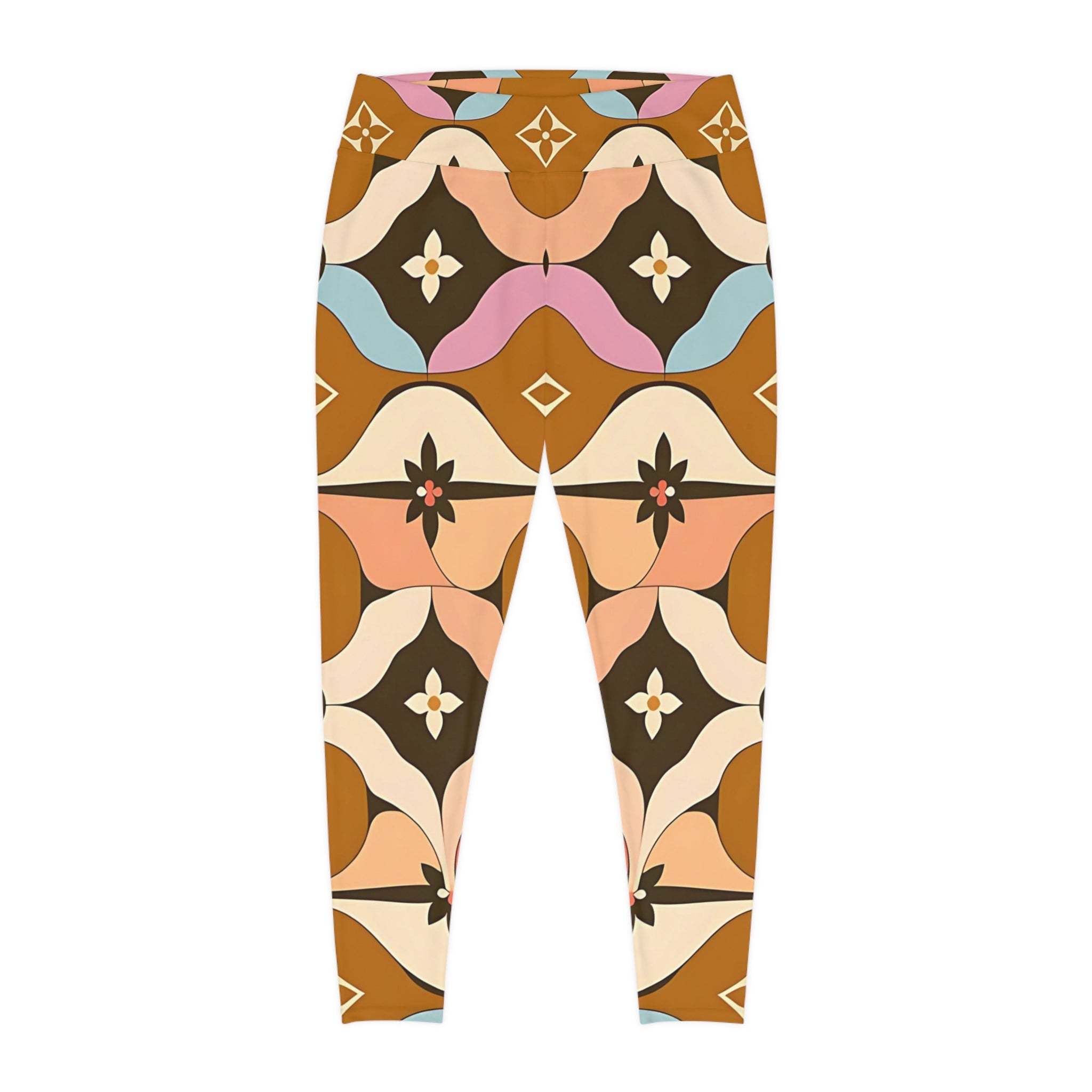 Bohemian Plus Size Leggings - Stylish Floral Print for Comfort & Confidence - Angel Body