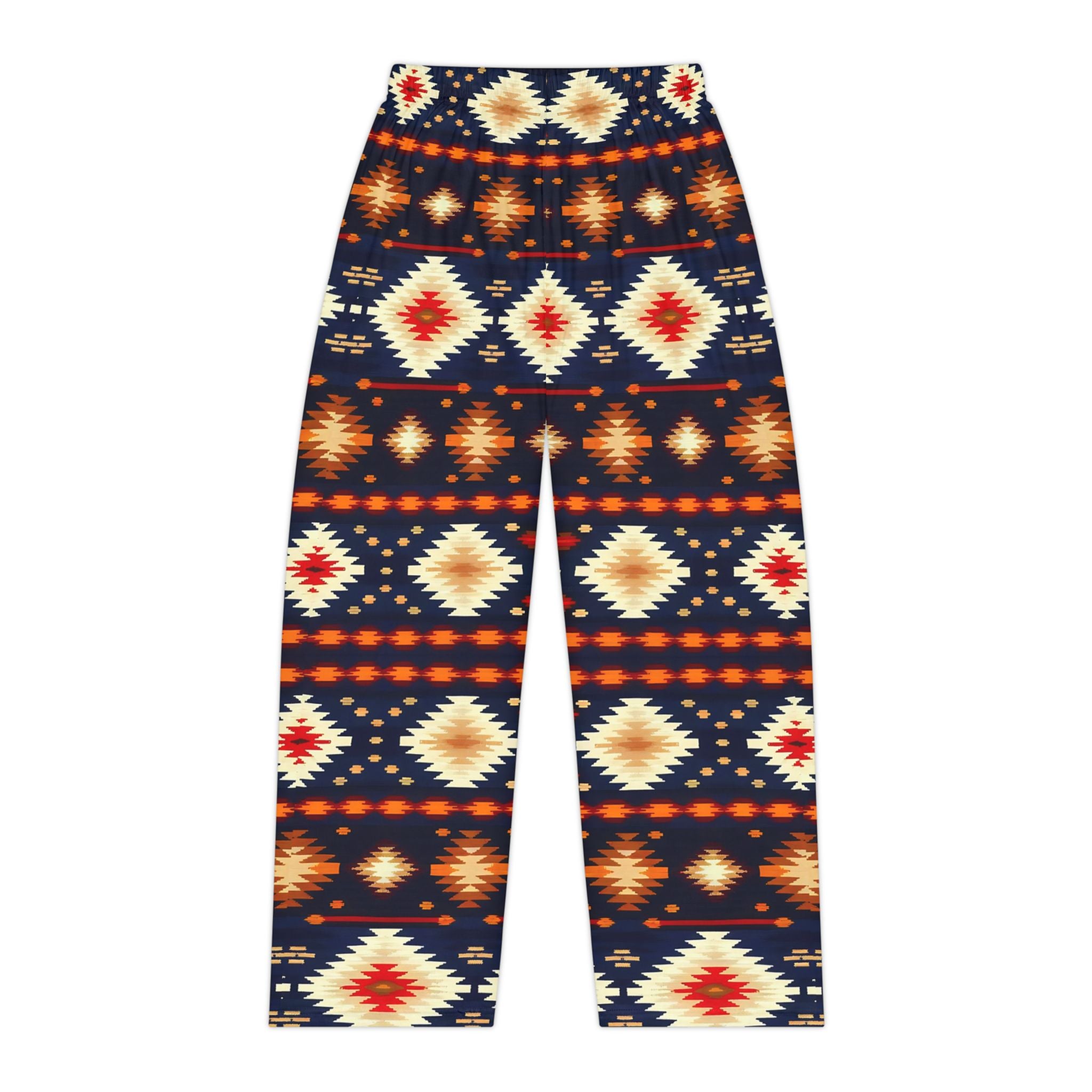 Cozy Women's Pajama Pants with Colorful Tribal Print - Angel Body