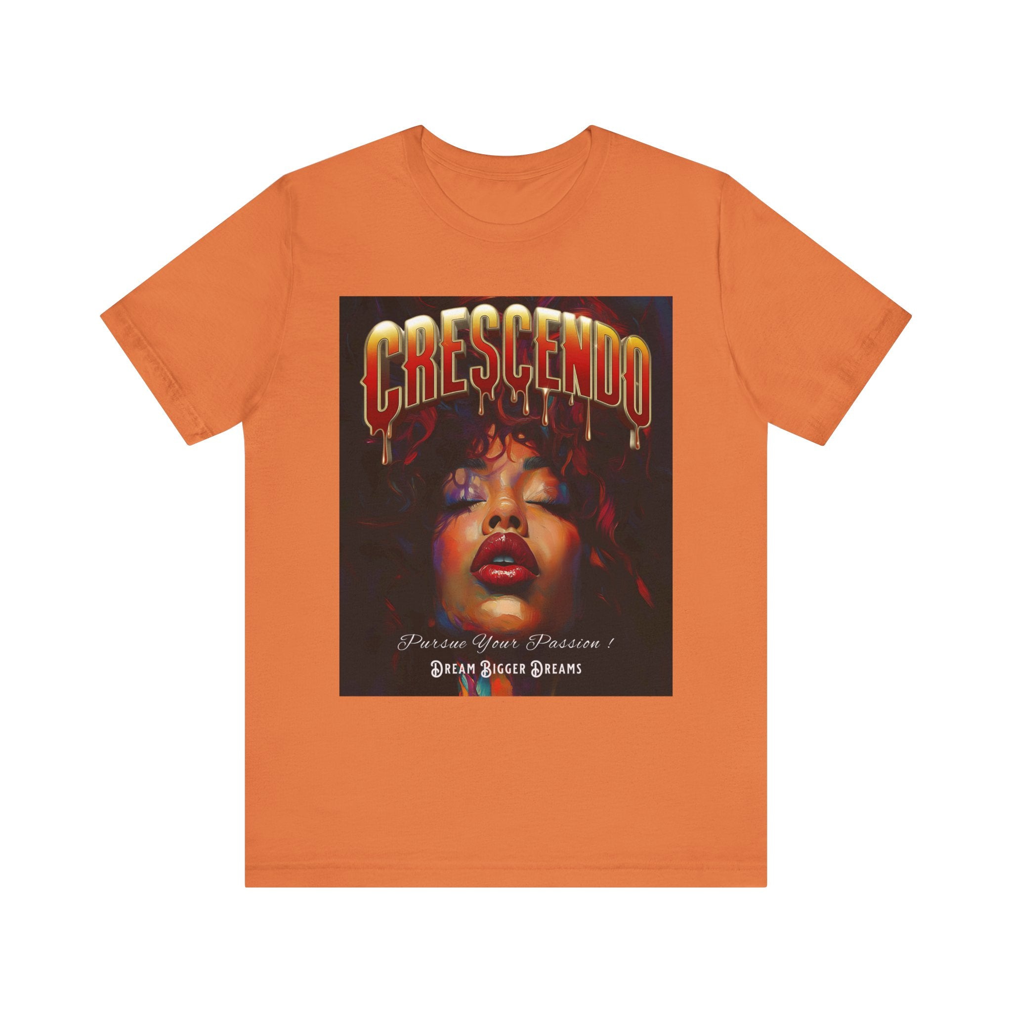 Crescendo Unisex Tee Word play message That means take your life to the highest hight's - Angel Body