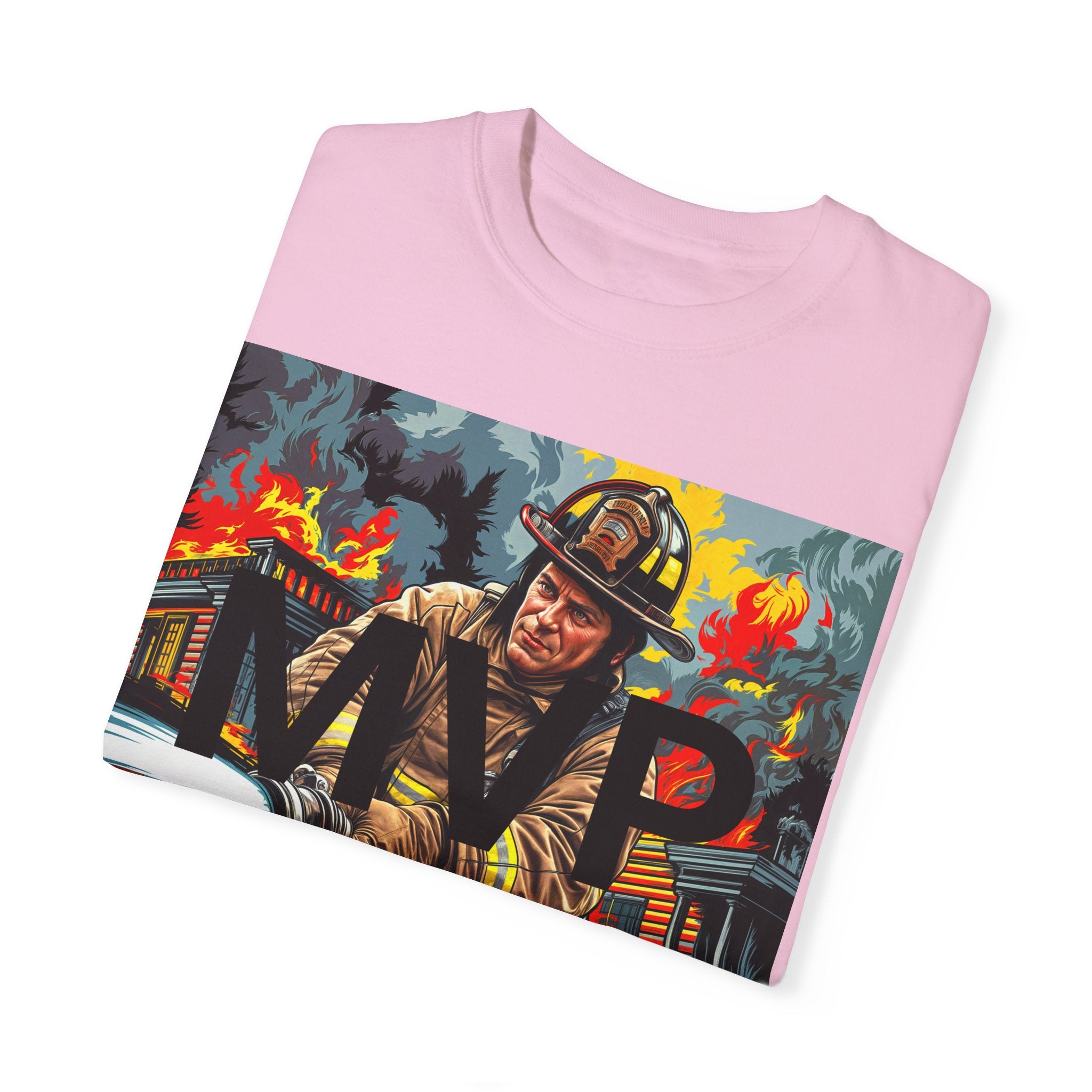 MVP Thank You Firefighter T-Shirt - Unisex Garment-Dyed Tee - Angel Body