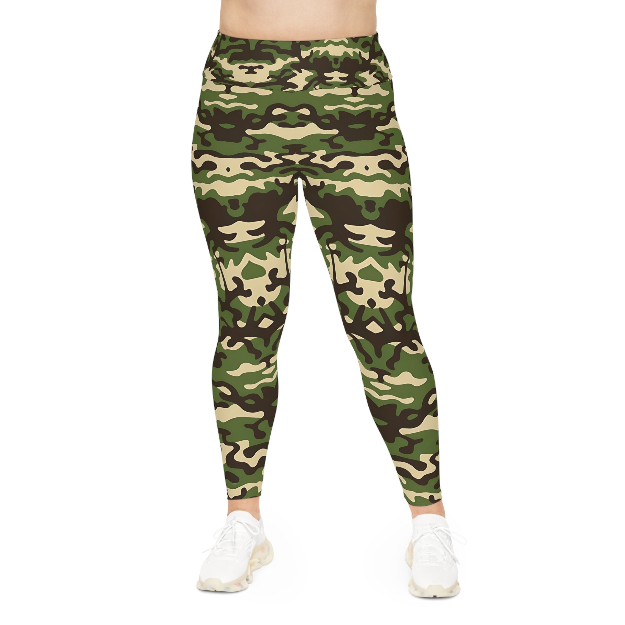 New Custom design Plus Size Camouflage Leggings for Active Lifestyle - Angel Body