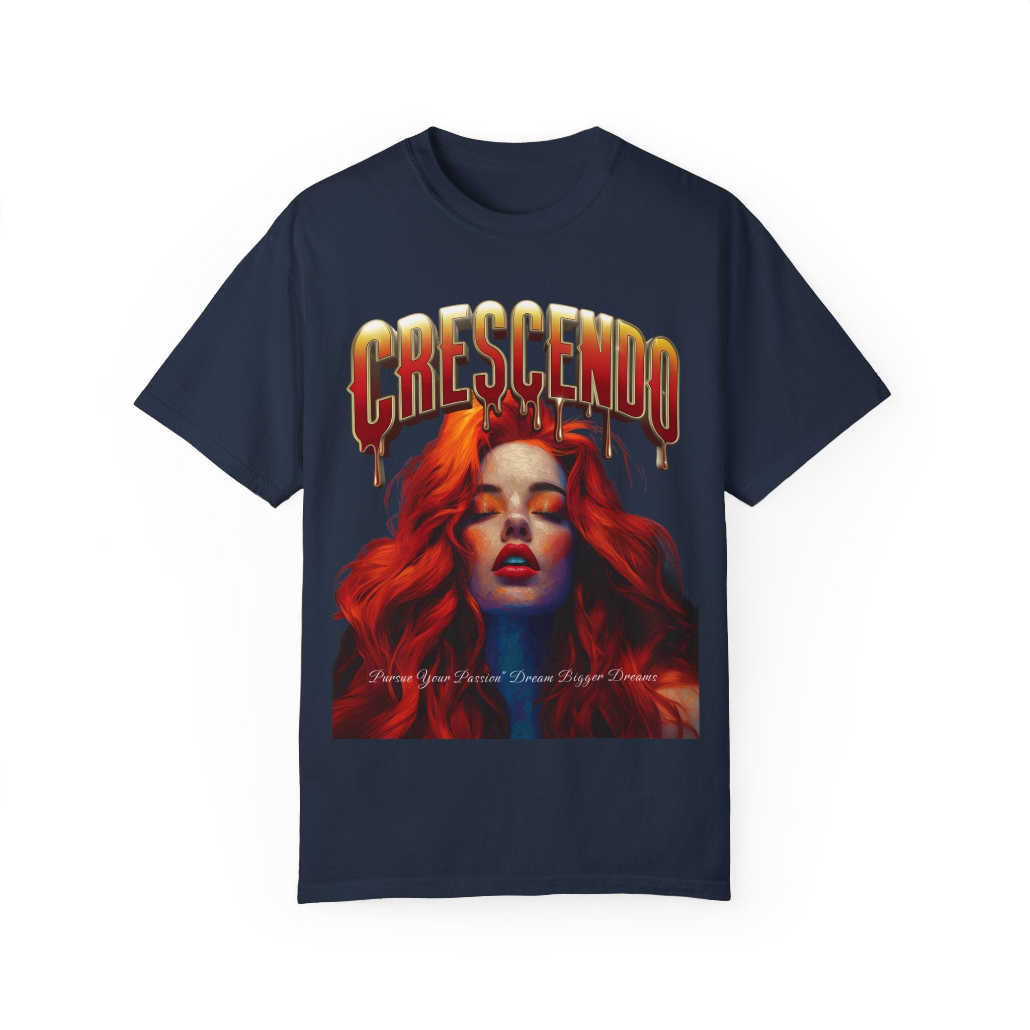 CRESCENDO a shirt with a message Take your life to the highest heights Unisex Garment-Dyed T-Shirt - Vibrant Artistic Tee - Angel Body