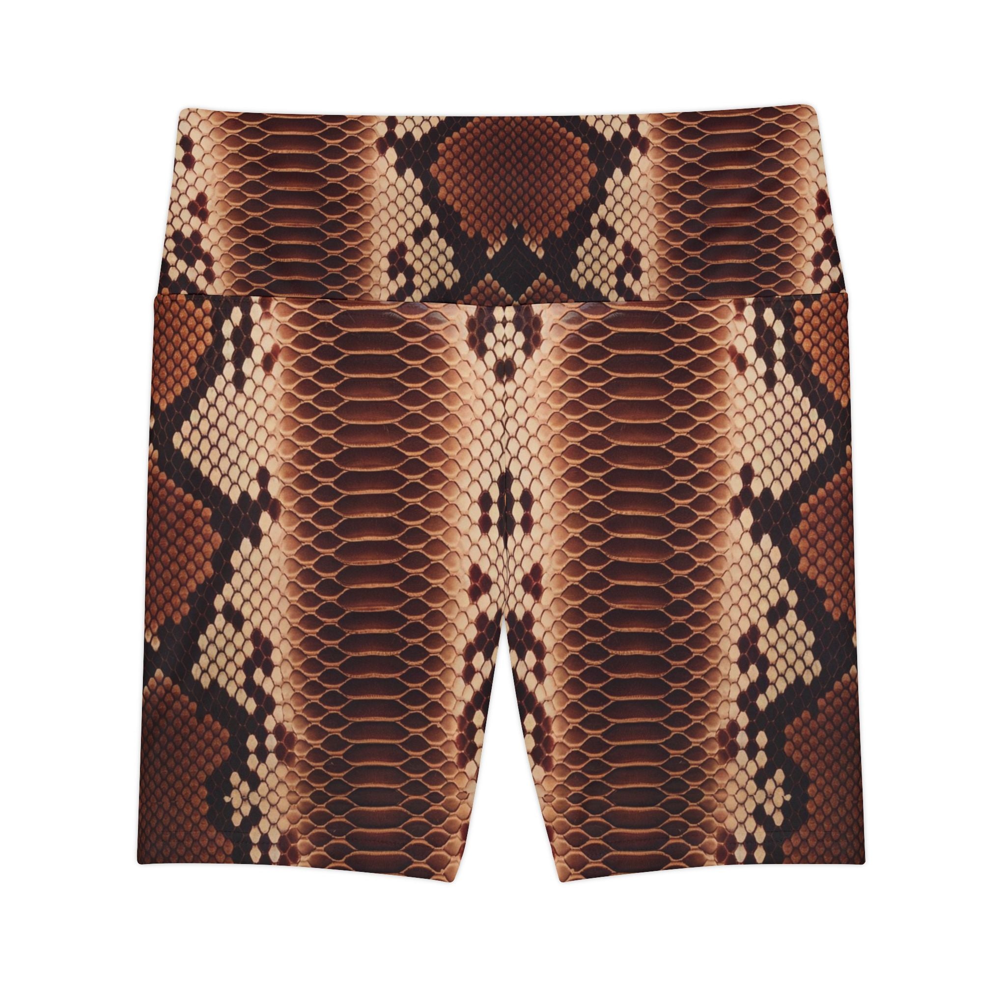 Python Print Women's Workout Shorts - Stylish Activewear for Fitness Enthusiasts