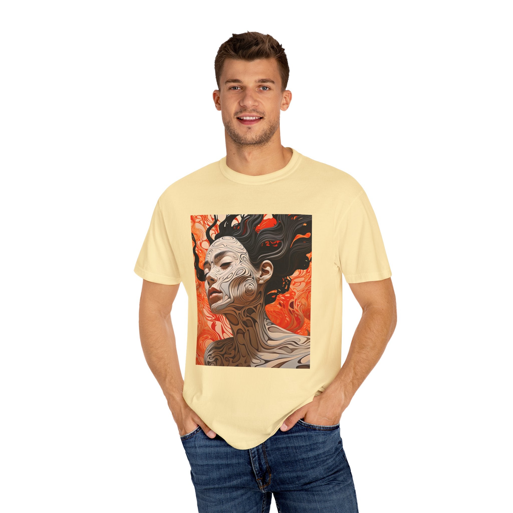 Artistic Unisex T-Shirt - Abstract Woman Design, Perfect for Creative Souls