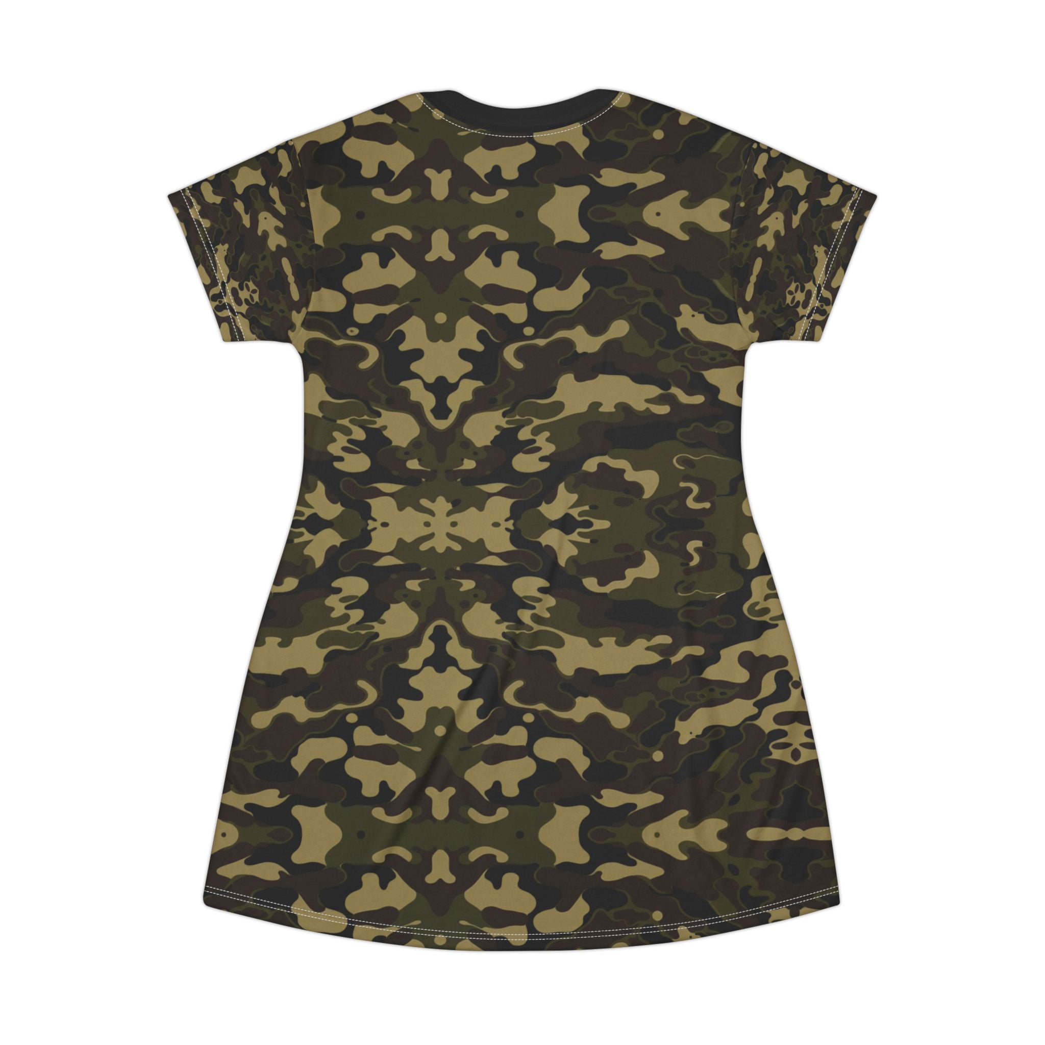 Camo T-Shirt Dress - Stylish and Comfortable Soft Casual Wear - Angel Body