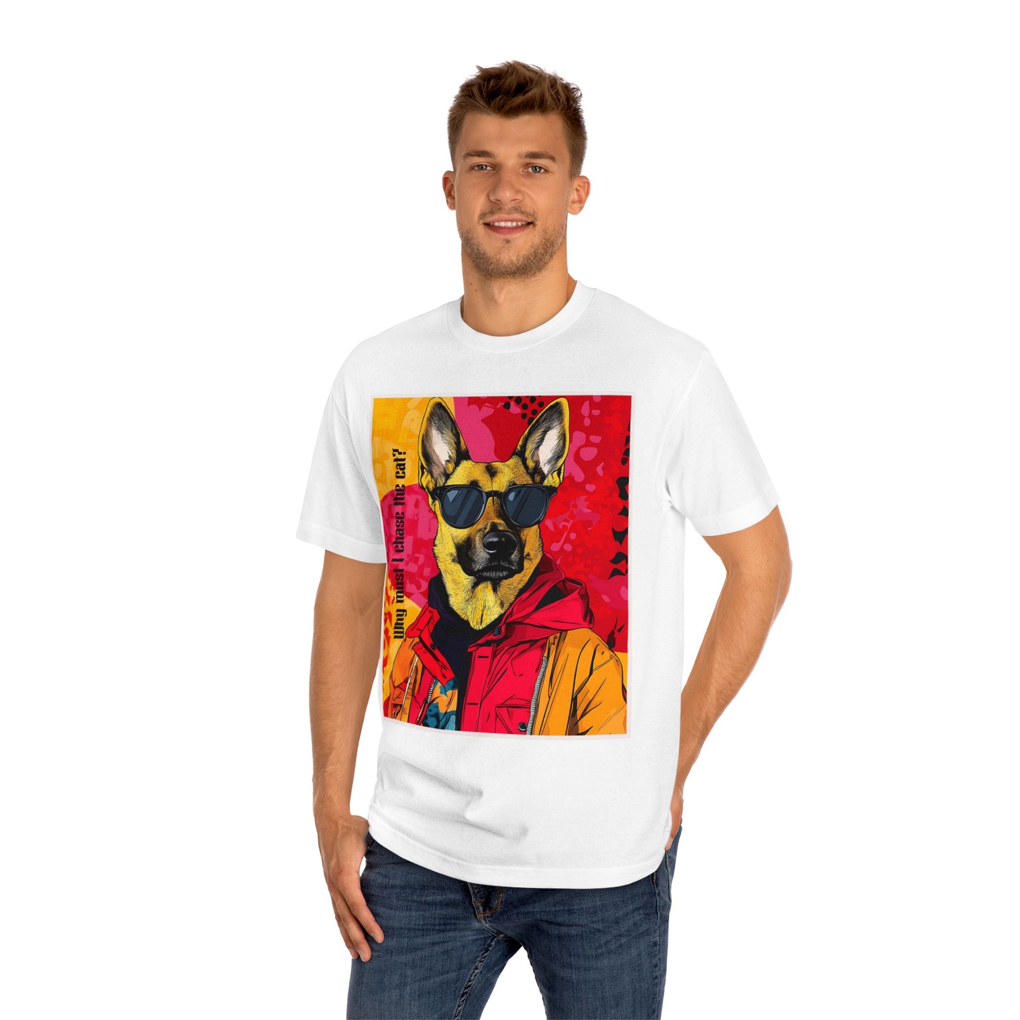 German Shepard Tee - Fun & Vibrant Unisex Graphic Shirt - Angel Body