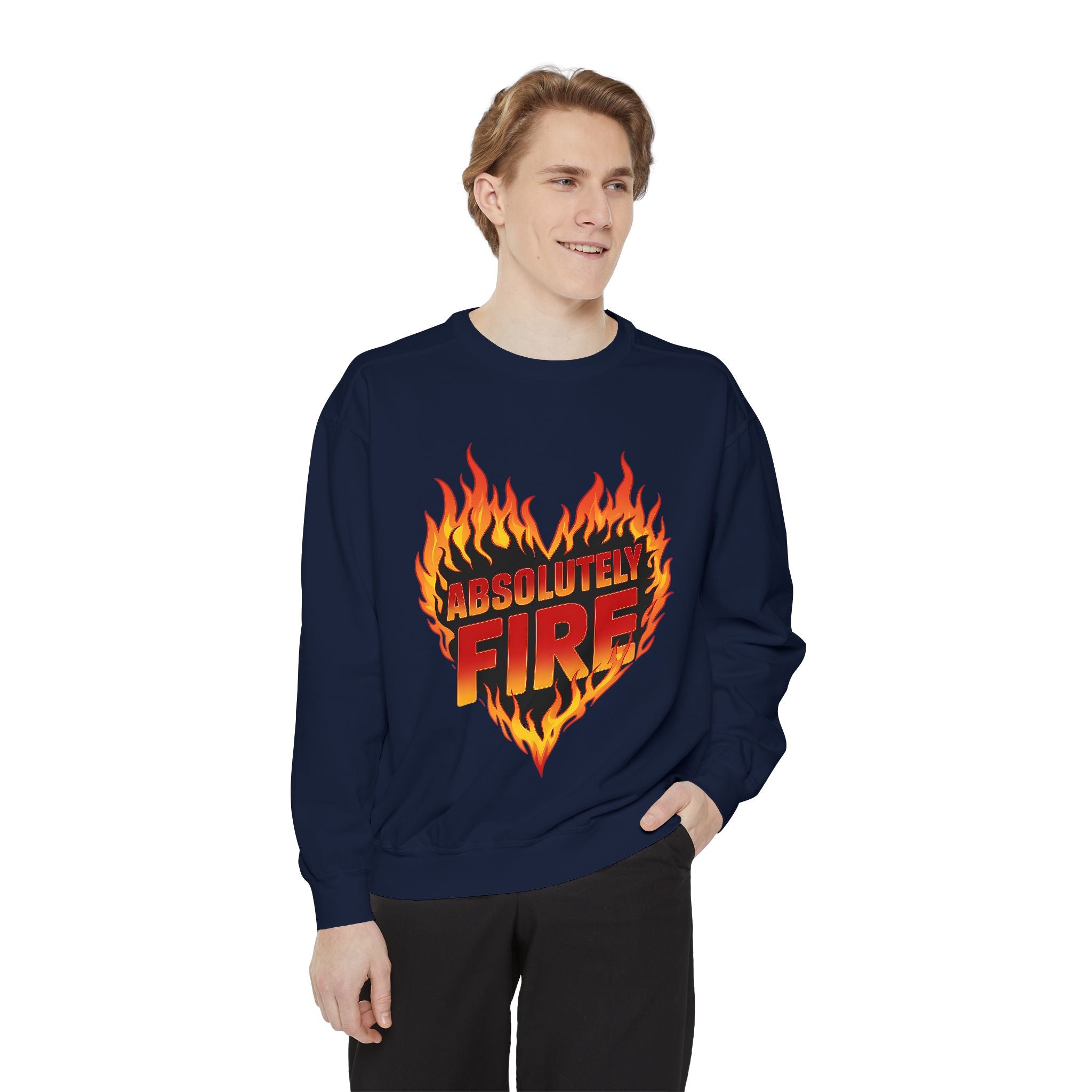 Absolutely Fire Unisex Sweatshirt - Bold Graphic Warmth for Everyday Style