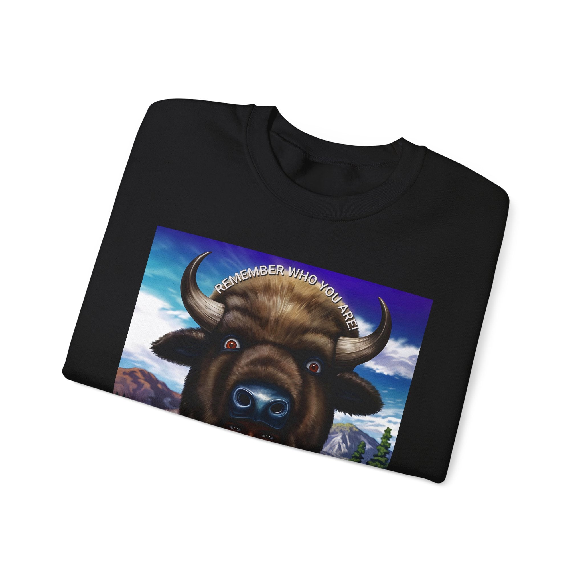 Native American Spirit Crewneck Sweatshirt - Unisex Heavy Blend™ - Angel Body