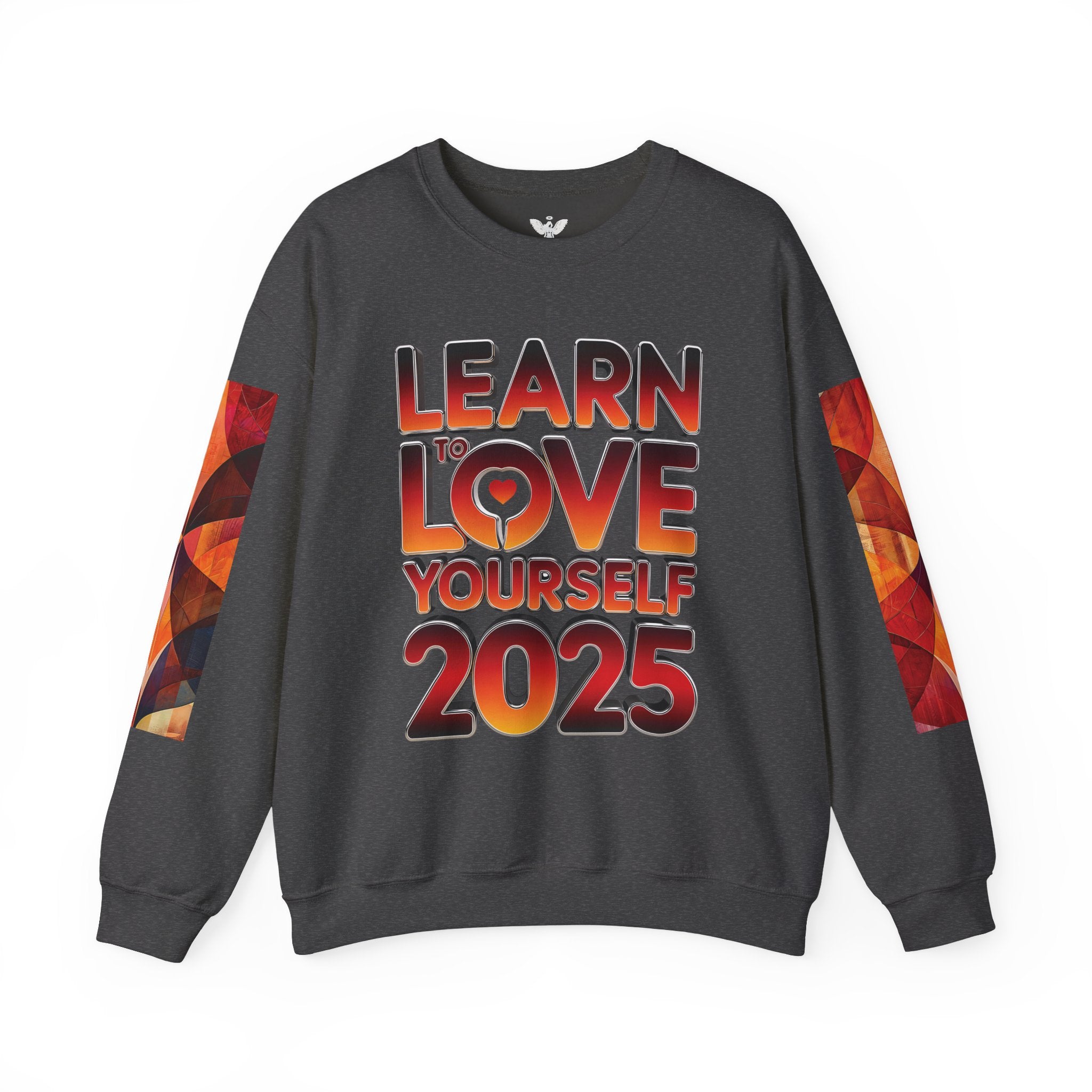 Learn to Love Yourself 2025 Crewneck Sweatshirt - Angel Body