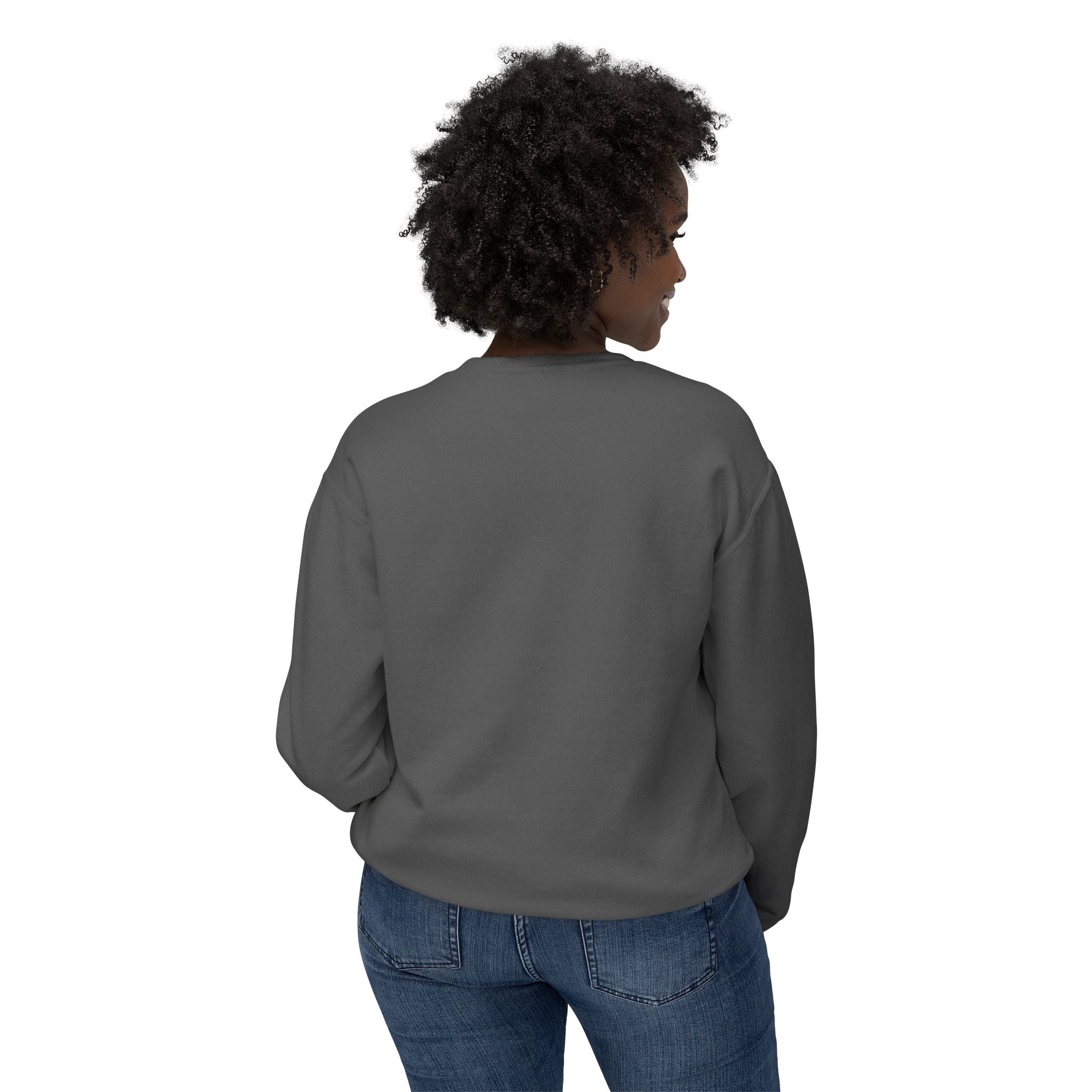 Unisex Lightweight Crewneck Sweatshirt That says Simply Beautiful - Angel Body