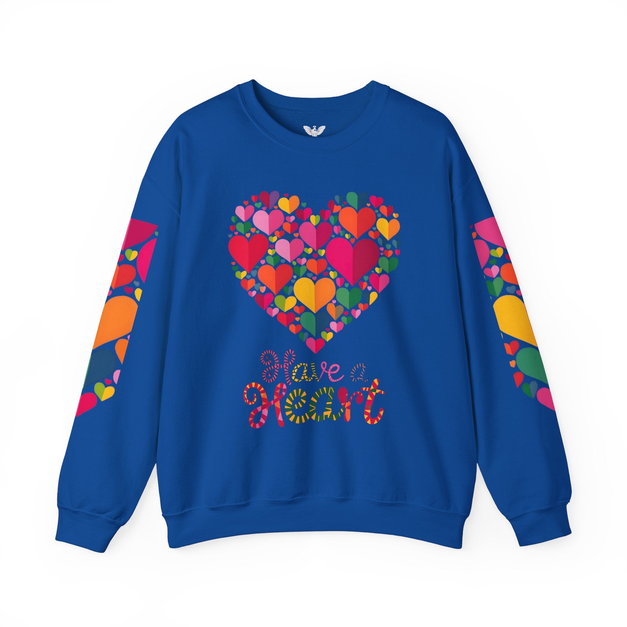 Have a Heart Unisex Sweatshirt - Colorful Valentine’s Day Crewneck for Comfort and Love - Angel Body
