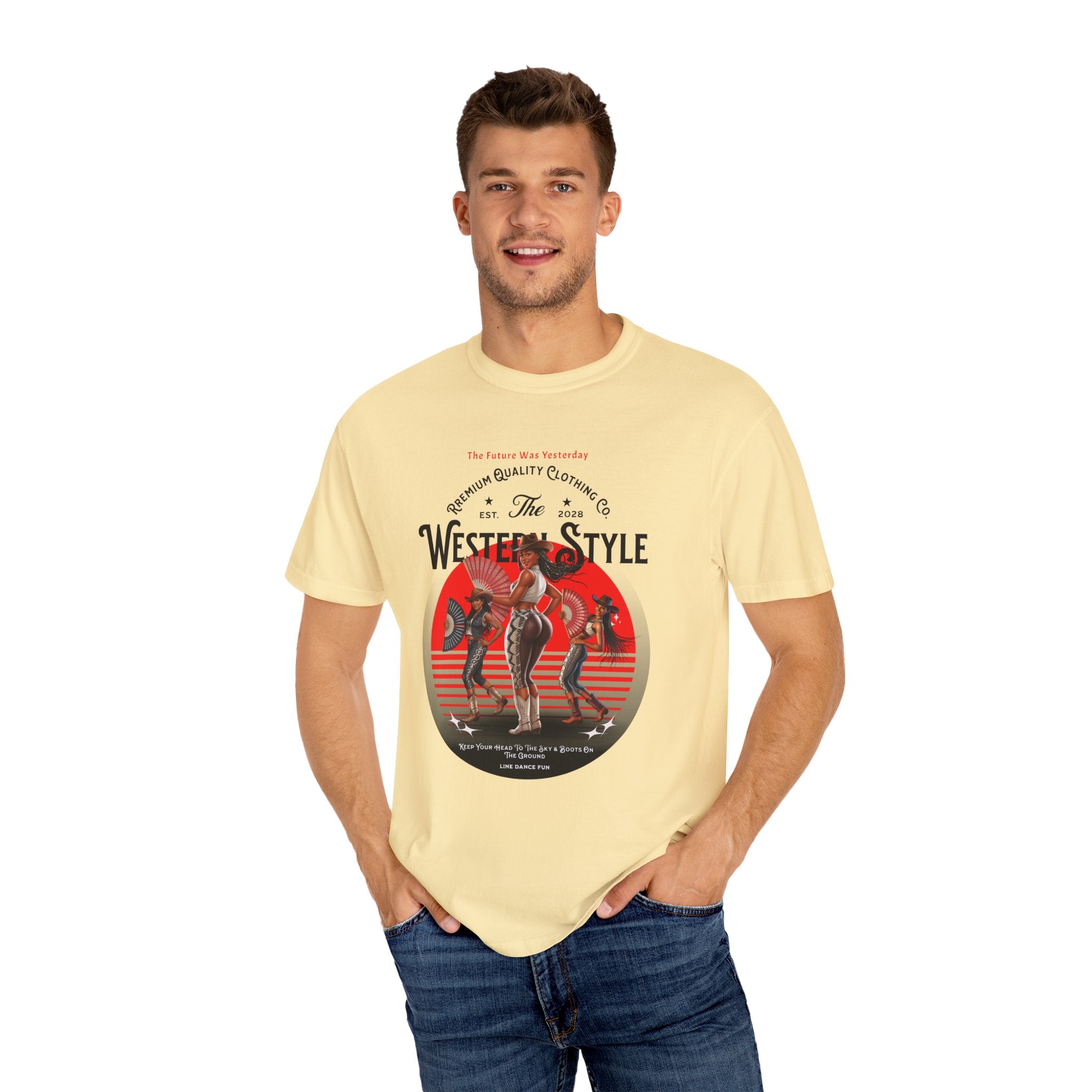 Vintage Western Style T-Shirt - Unisex Graphic Tee for Country Lovers - Angel Body