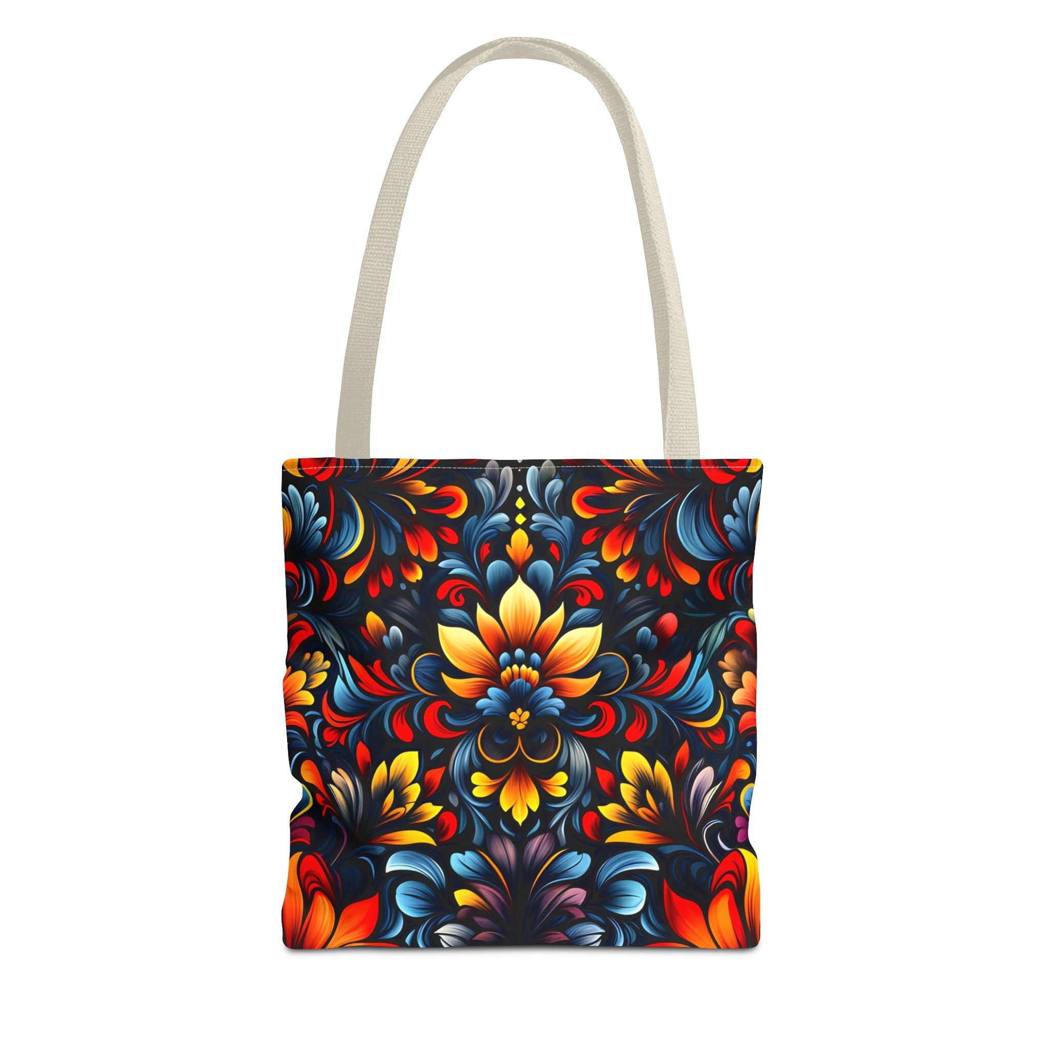 Vibrant Floral Tote Bag - Colorful Pattern for Everyday Use - Angel Body