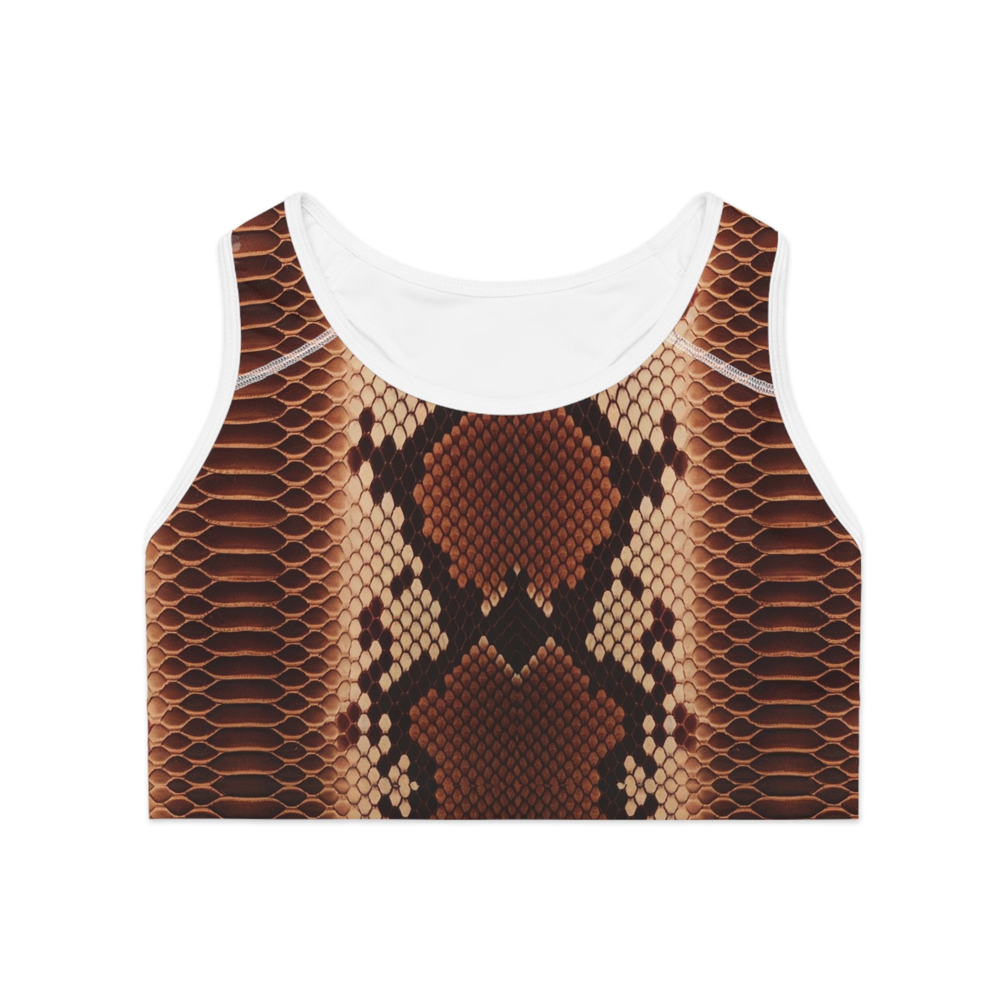 Wild Python Print Sports Bra for Fitness Enthusiasts