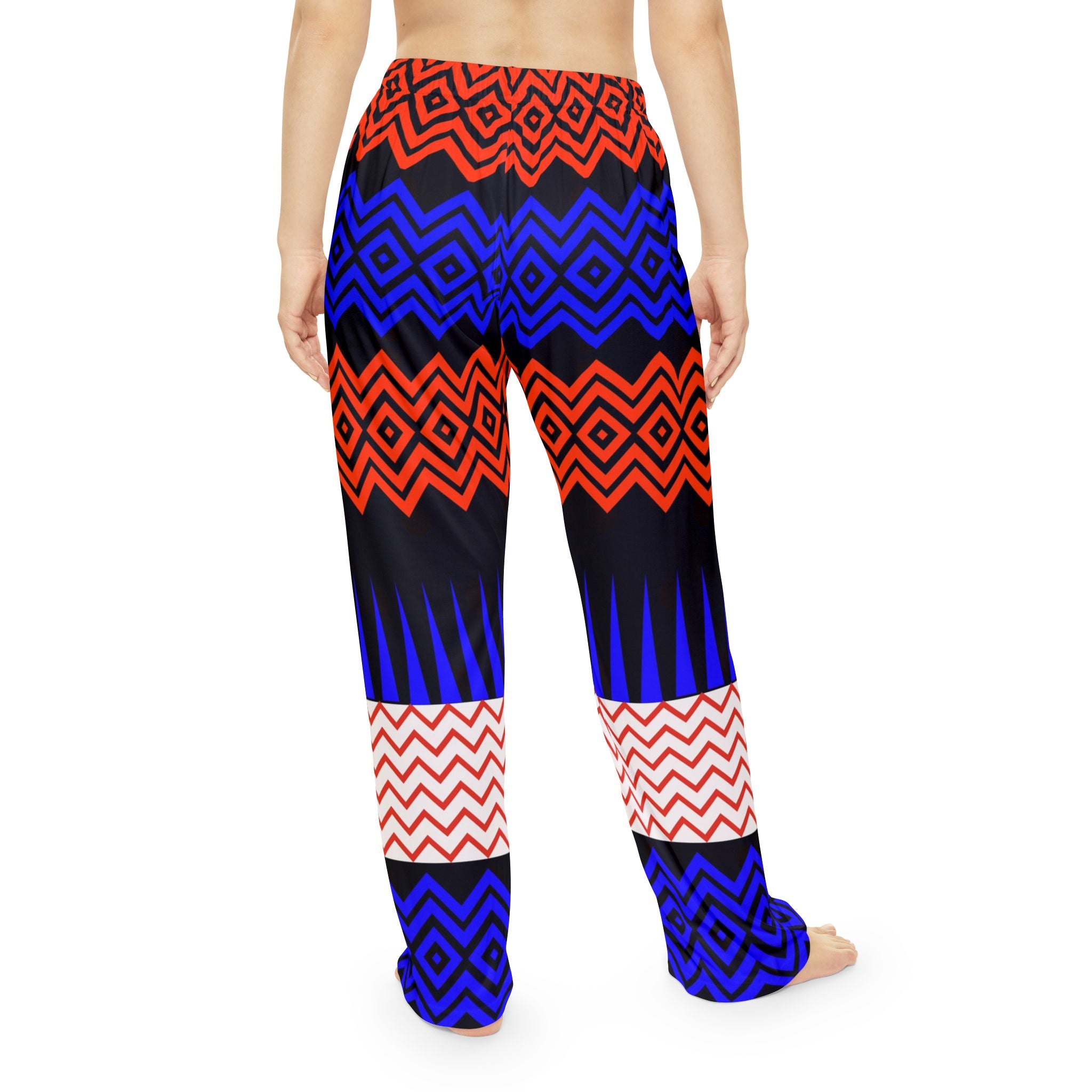 Vibrant Geometric Print Women's Pajama Pants for Cozy Nights - Angel Body
