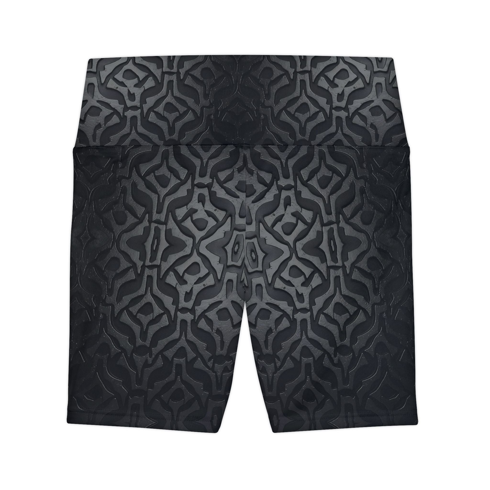 Workout Shorts - Stylish Women's Tech Black Yoga Style Shorts for Fitness Enthusiasts - Angel Body