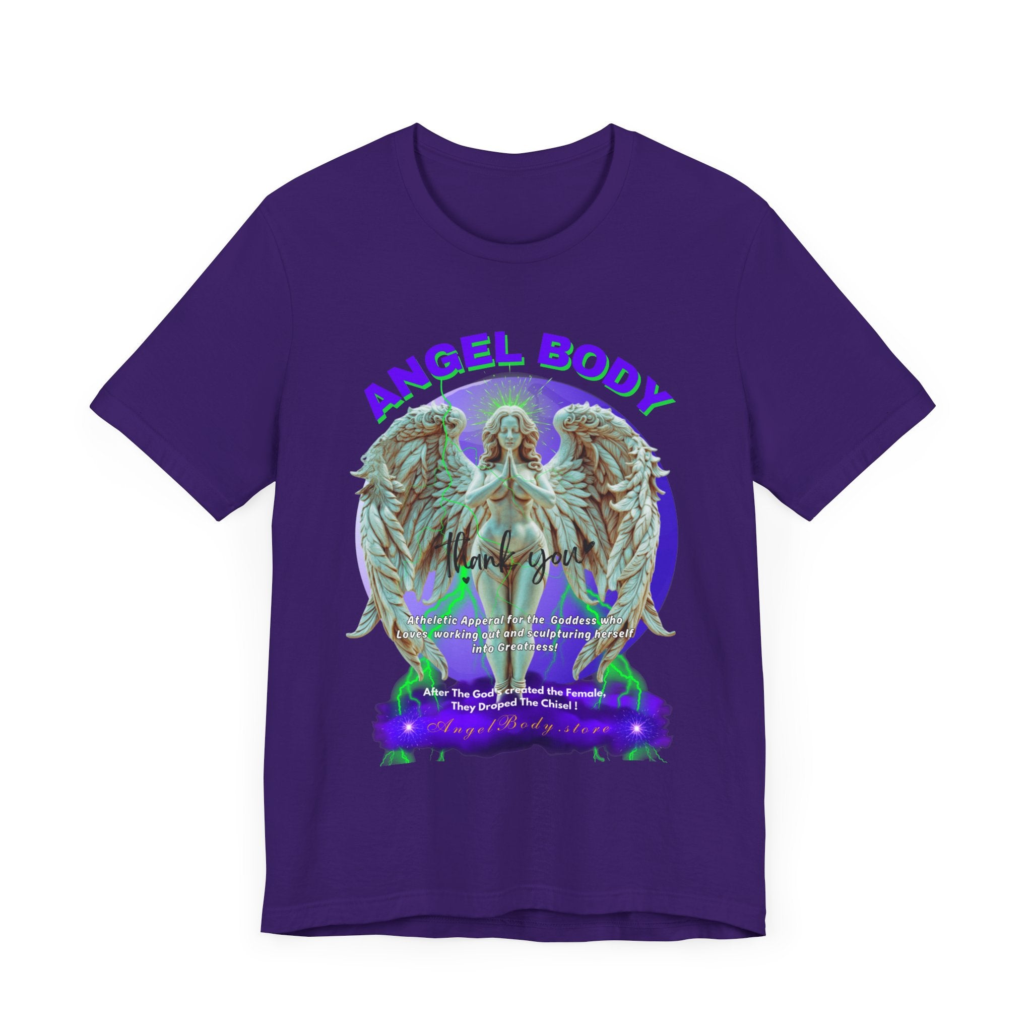Unisex Jersey Short Sleeve Tee: Guardian Angel Spiritual Warrior 4 - Angel Body