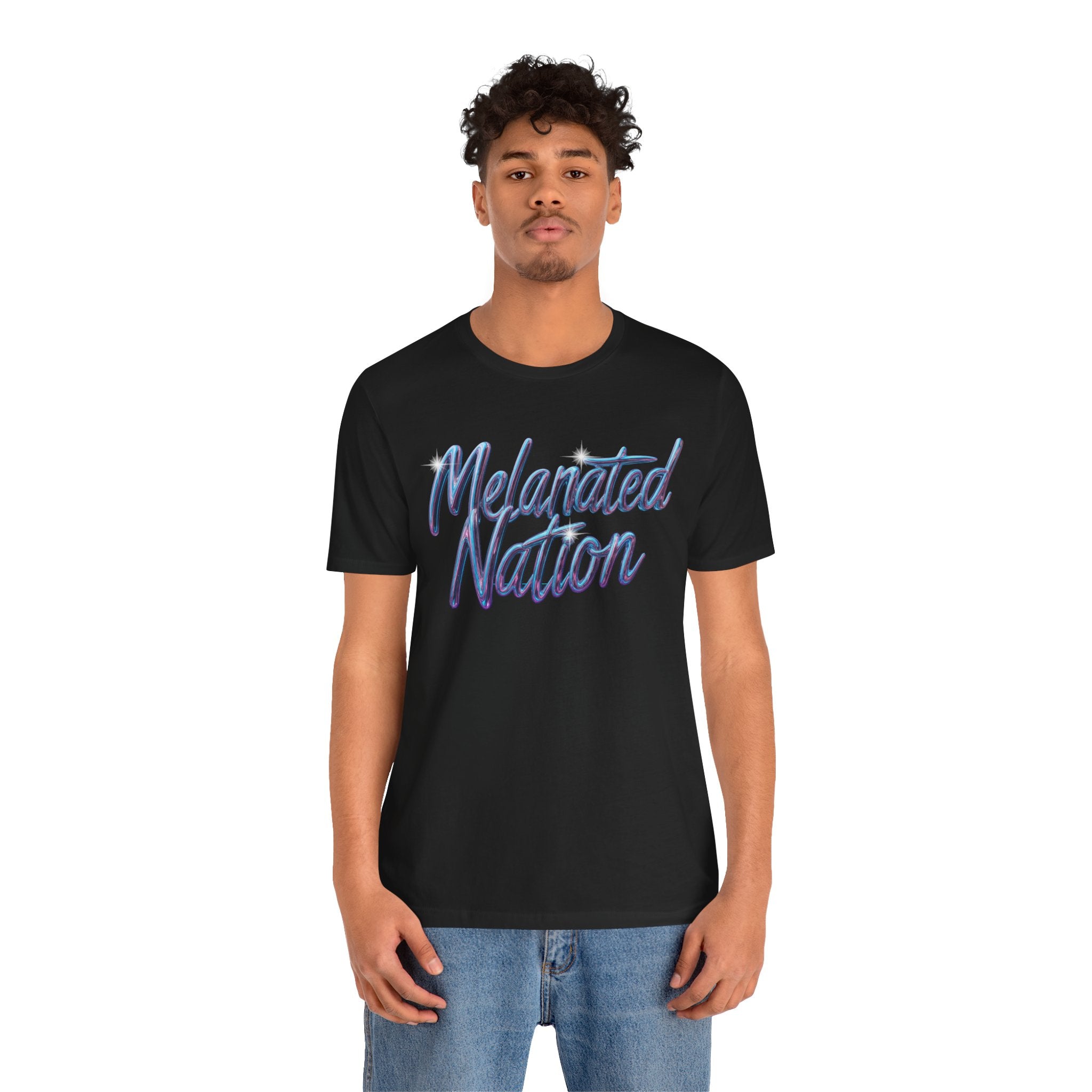 Unisex Jersey Short Sleeve Tee Melanated Nation - Angel Body