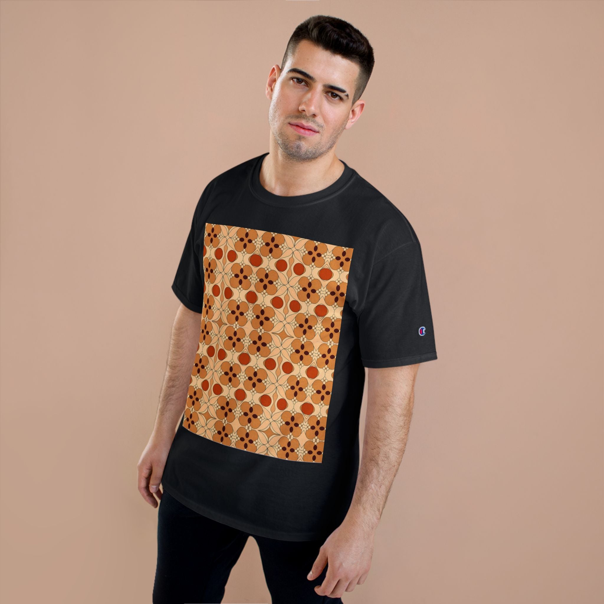 Retro Pattern T-Shirt - Stylish and Comfortable Tee - Angel Body