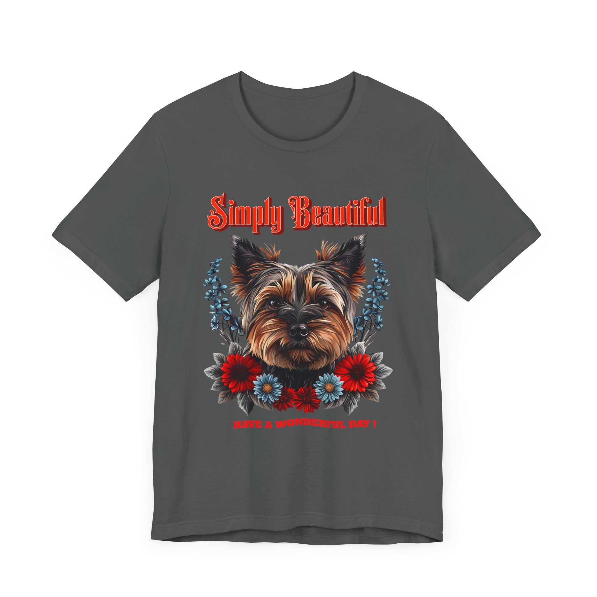 Unisex Jersey Short Sleeve Tee Simply Beautiful Yorkshire Puppy - Angel Body