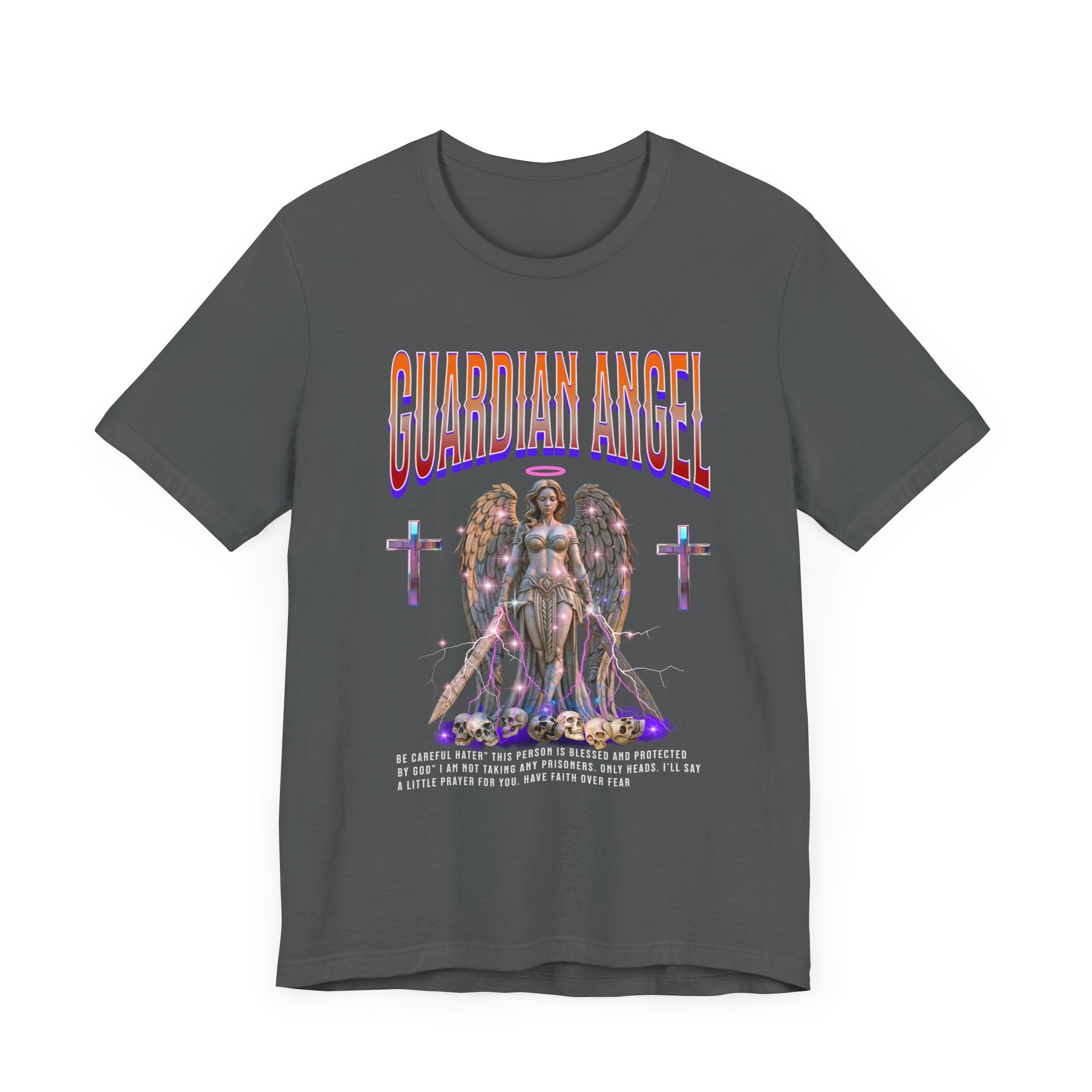 Unisex Jersey Short Sleeve Tee: Guardian Angel Spiritual Warrior and Protector of Blessed Soul's - Angel Body