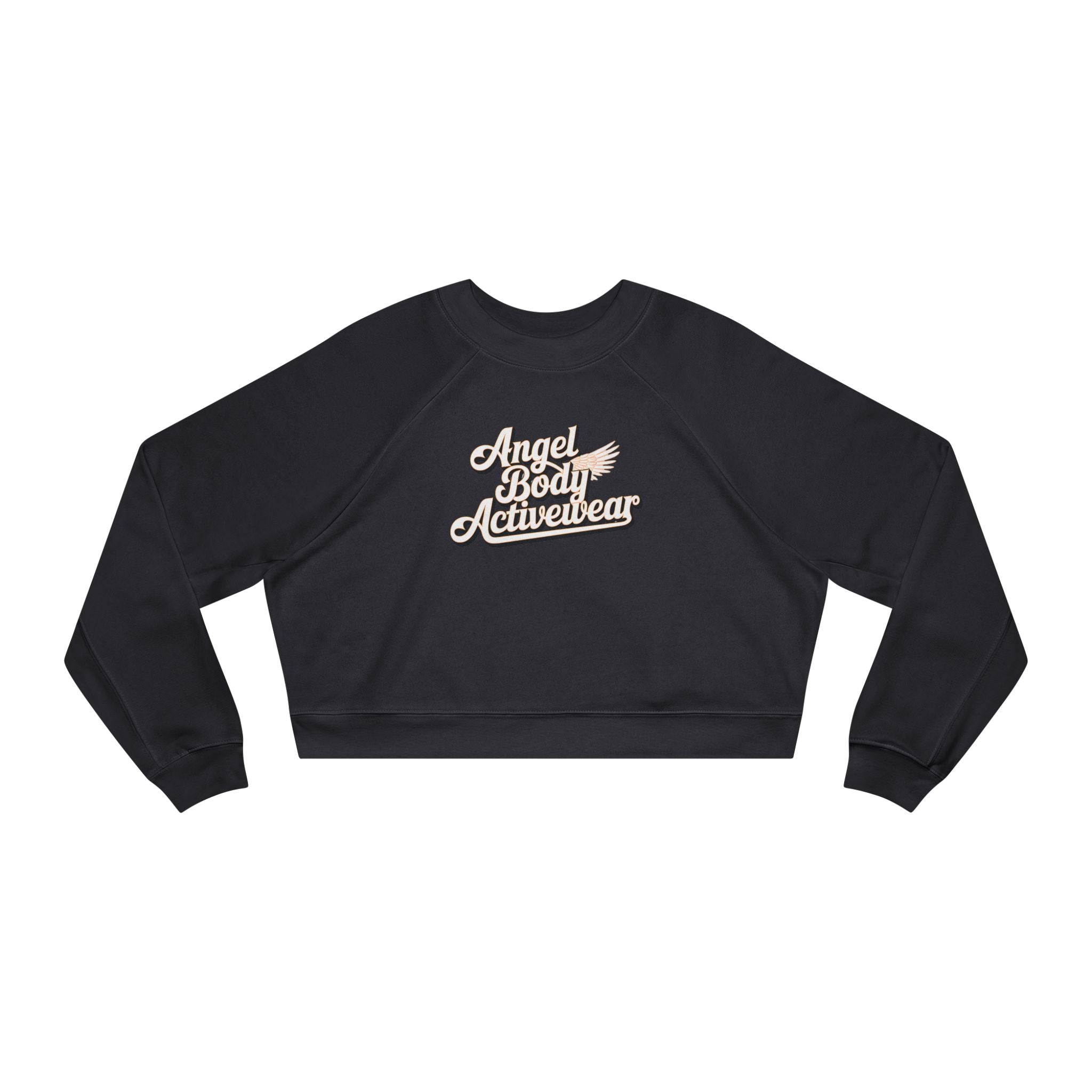 Angel Body Activewear Women's Cropped Fleece Pullover - Stylish & Cozy Sweatshirt for Athleisure - Angel Body