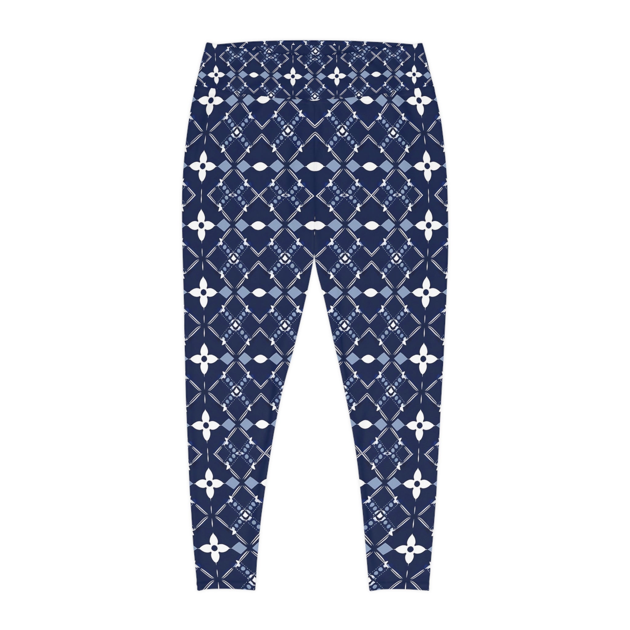 Floral Pattern Plus Size Leggings for Everyday Comfort - Angel Body
