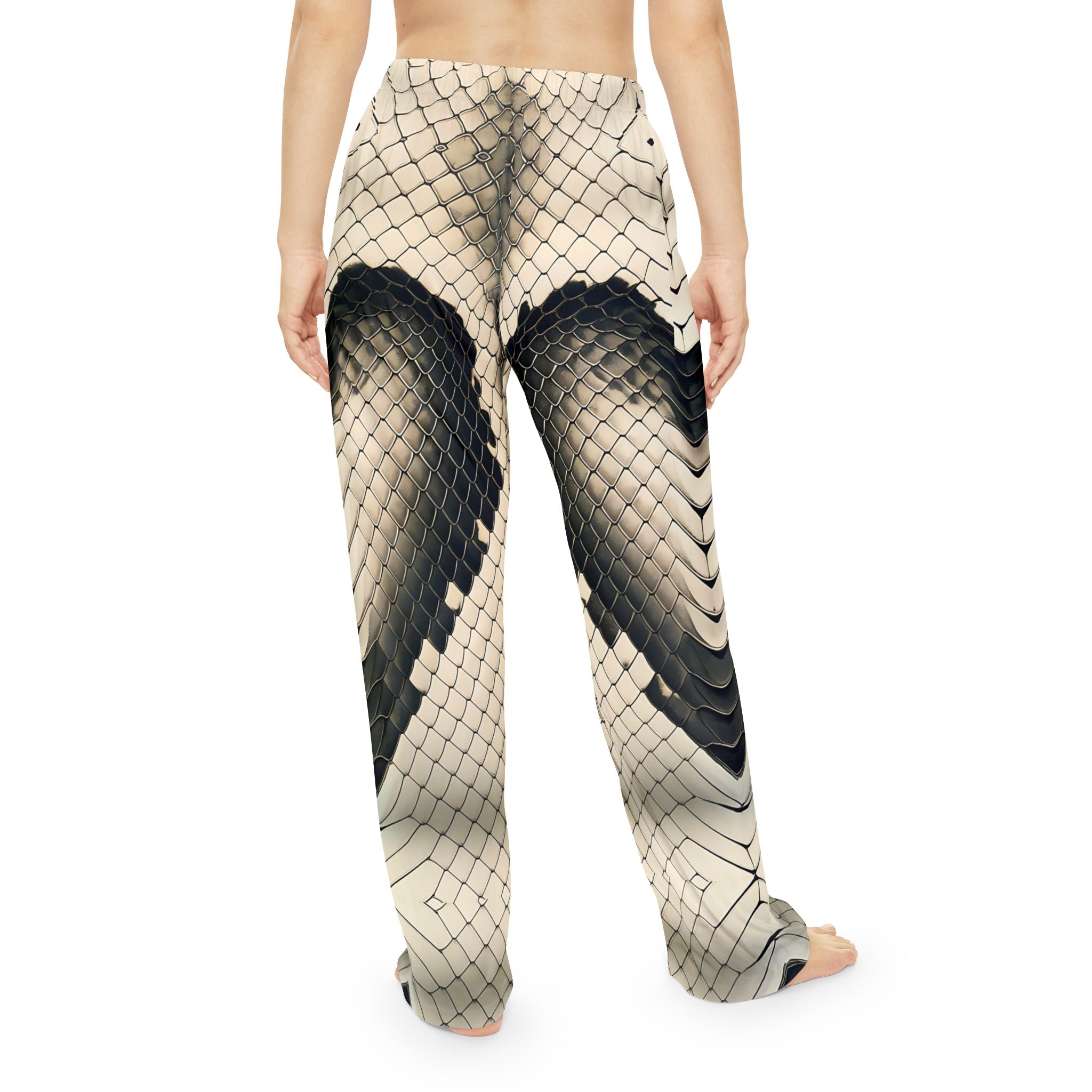 Stylish Snake Print Women's Pajama Pants - Comfortable Lounge Wear - Angel Body