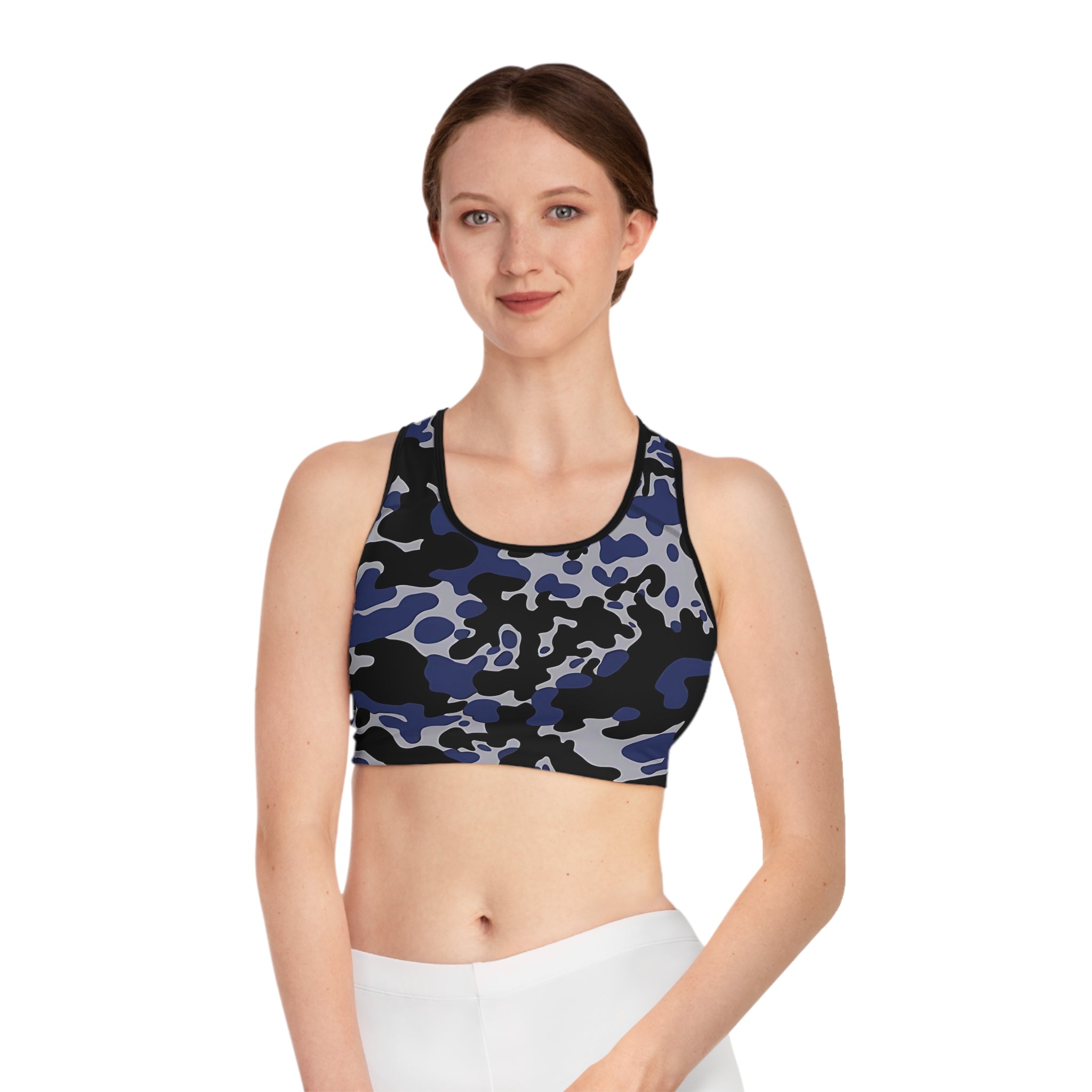 Camo Sports Bra - Stylish Athletic Hoodie for Active Women