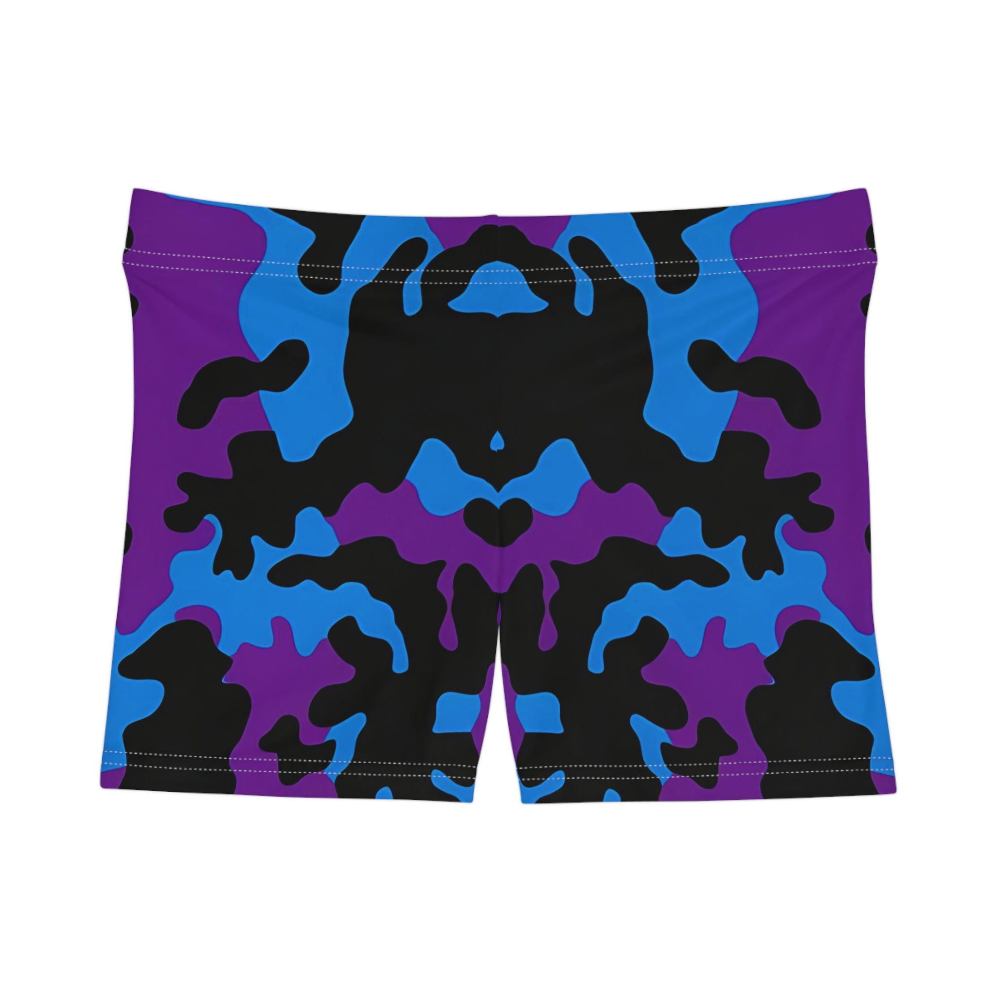 Vibrant Camo Women's Shorts - Stylish Activewear for Summer Adventures - Angel Body