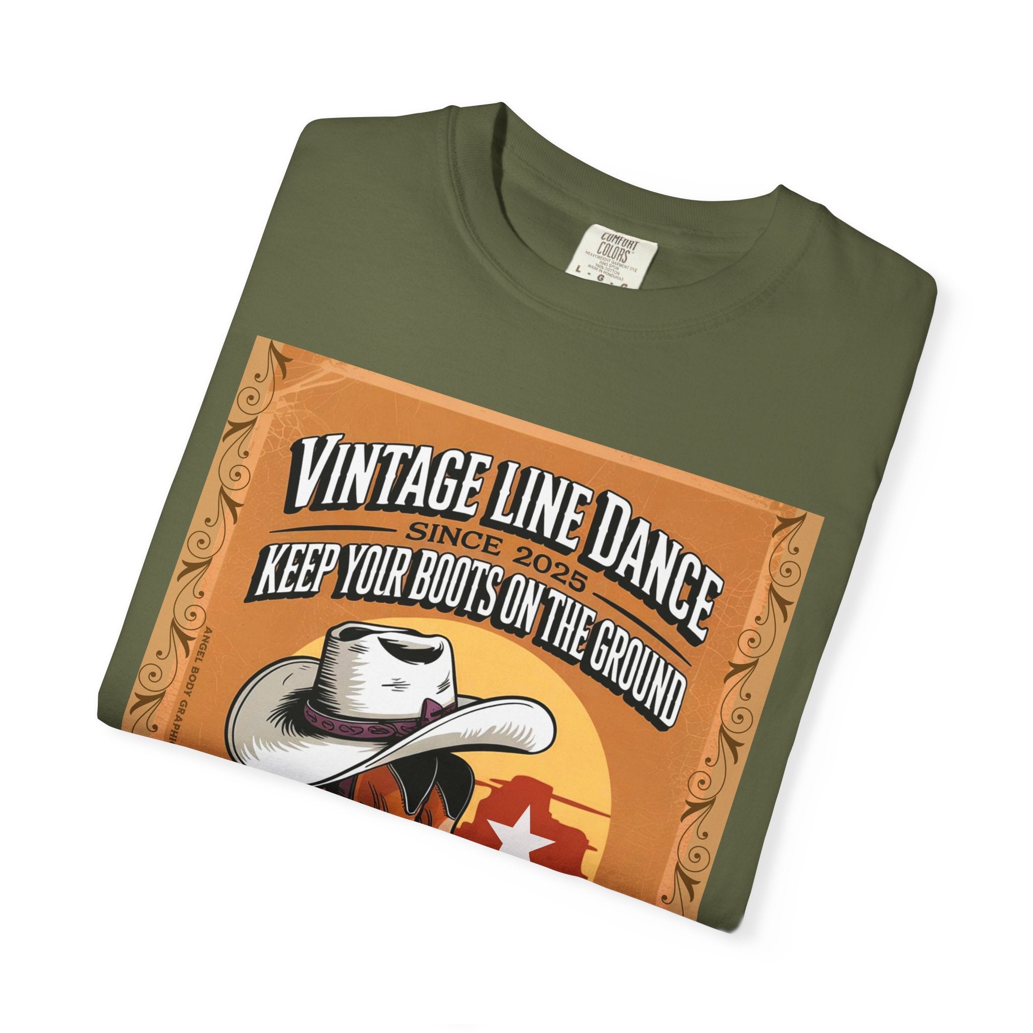 Vintage Line Dance T-Shirt - Keep Your Boots on the Ground