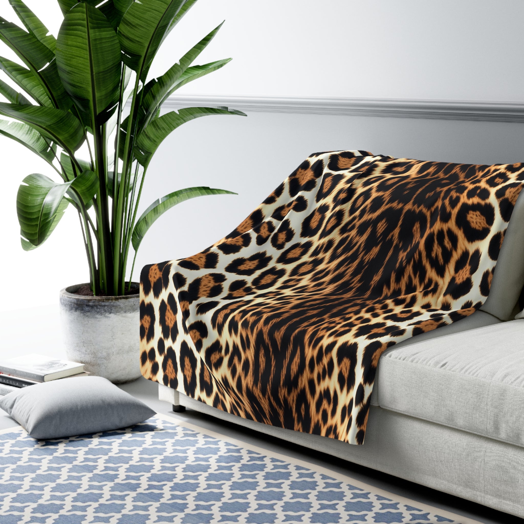 Leopard Sherpa Blanket - Angel Body