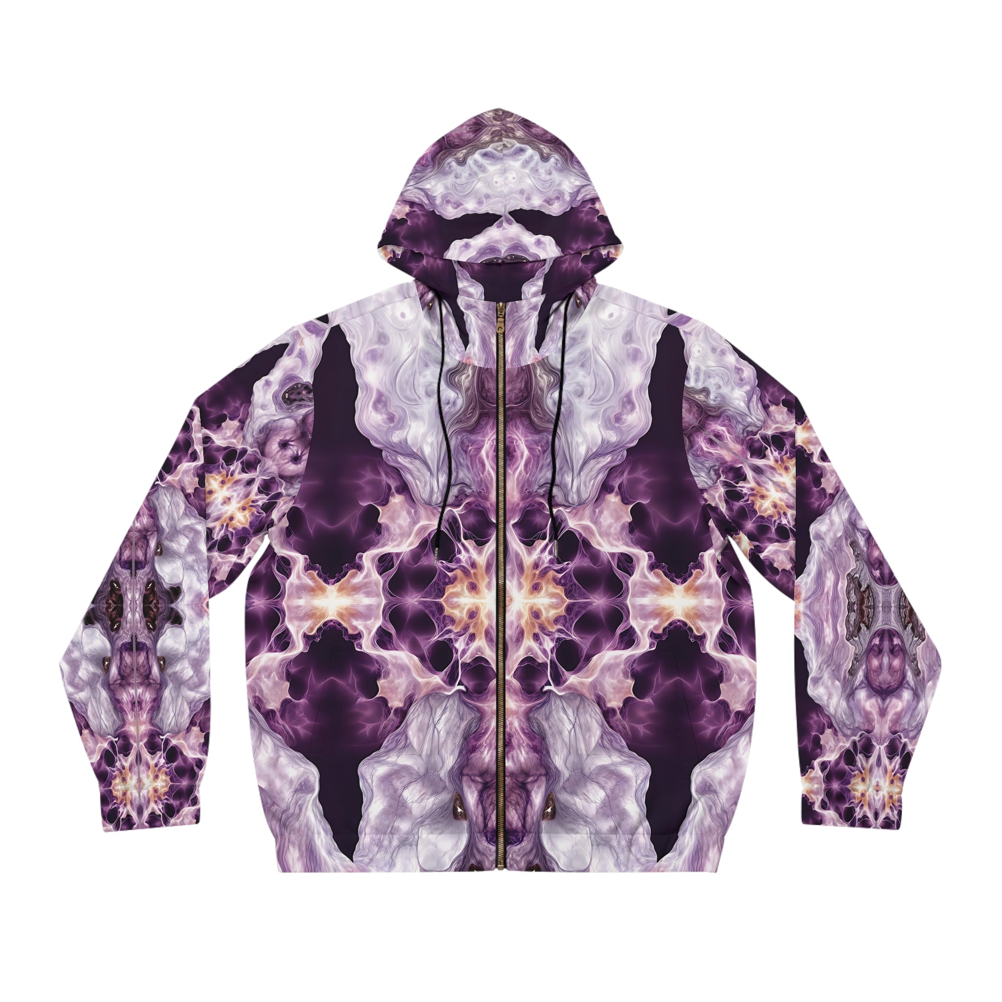 Men's Purple Illusion Hoodie - Angel Body