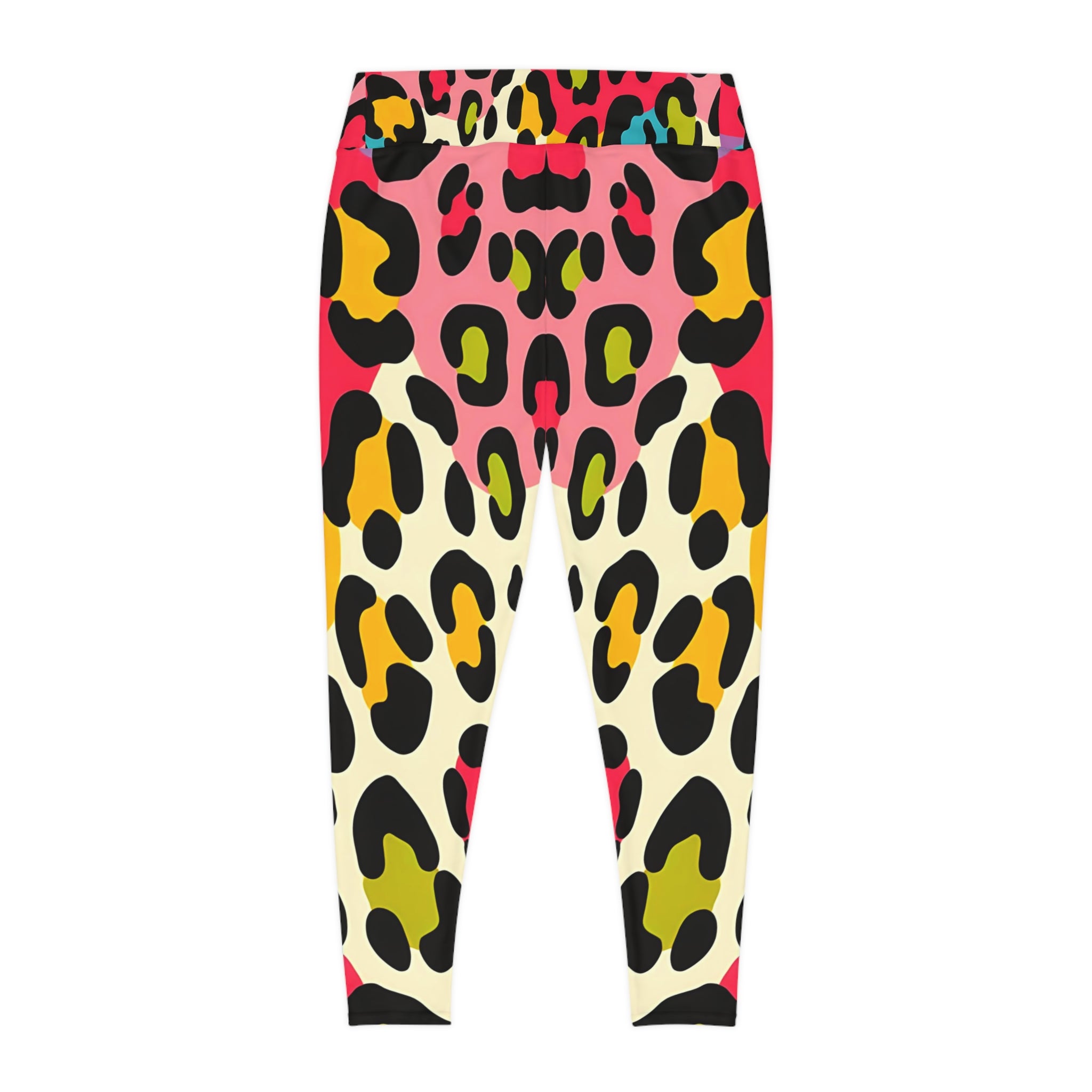 New Custom design Plus Size Leggings - Colorful Leopard style Print Activewear" You are going to be eye candy! - Angel Body
