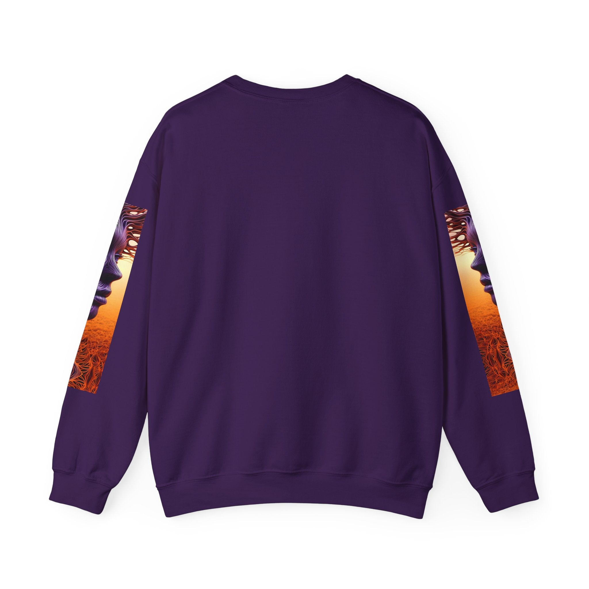 Purple Wind Mystical Abstract Unisex Sweatshirt - Angel Body