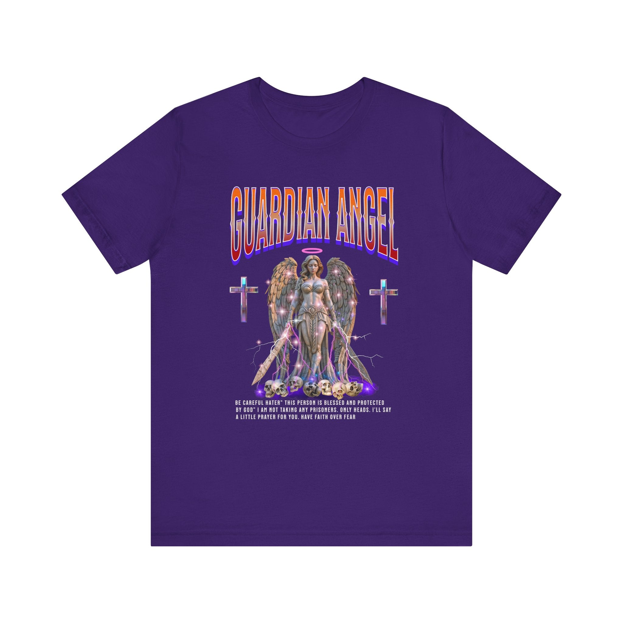 Unisex Jersey Short Sleeve Tee: Guardian Angel Spiritual Warrior and Protector of Blessed Soul's - Angel Body